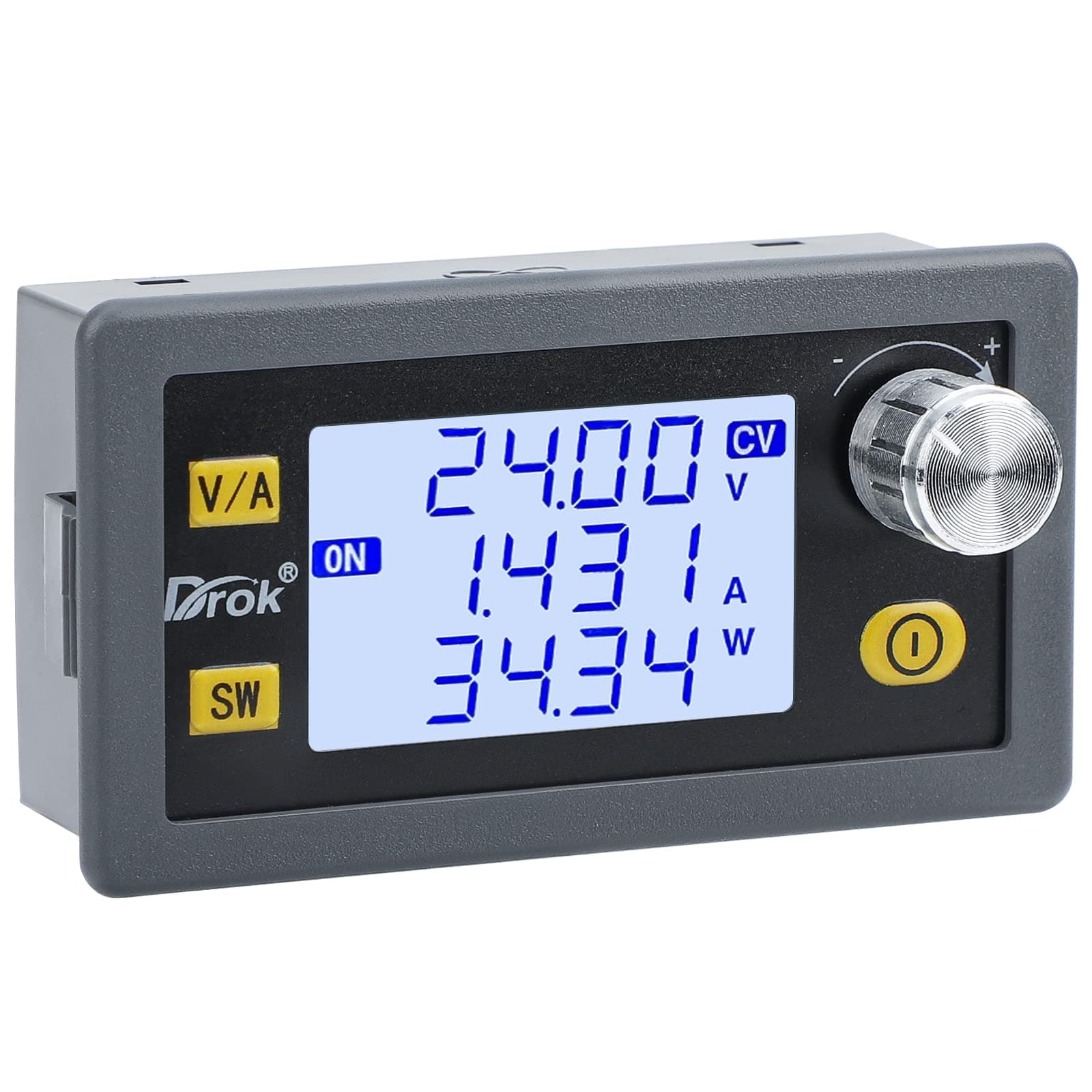 Buck Boost Converter, DC 5.0-30V to 0.6-30V 4A 35W Adjustable Voltage Regulator LCD Display 6V 9V 12V 24V Power Supply Module, CC CV Step Up Step Down Voltage Stabilizer for Car RV Golf Cart