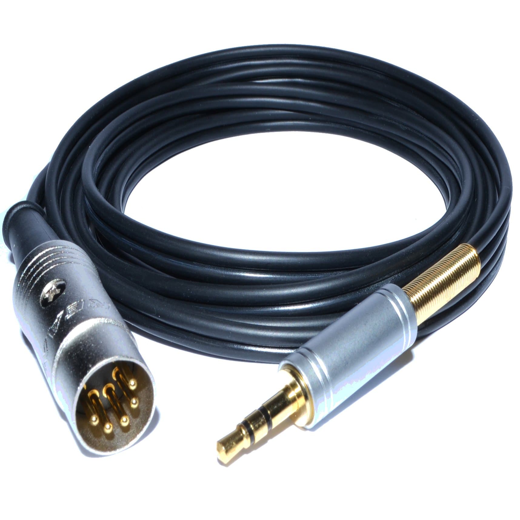 5 Pin DIN to 3.5mm Stereo Jack Plug Gold 5 Metre Interconnect Cable for Naim/B&O by CoolNovelties