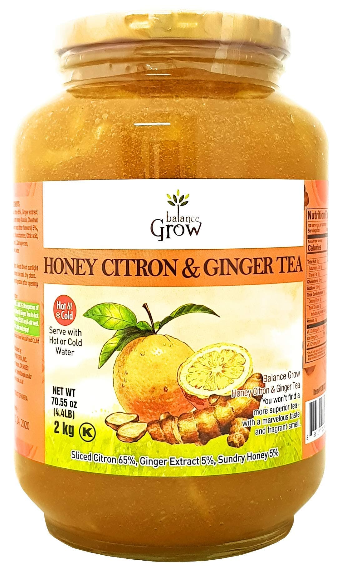 Honey Citron and Ginger Tea 70.55oz (4.4 lbs/2KG) pack of 1