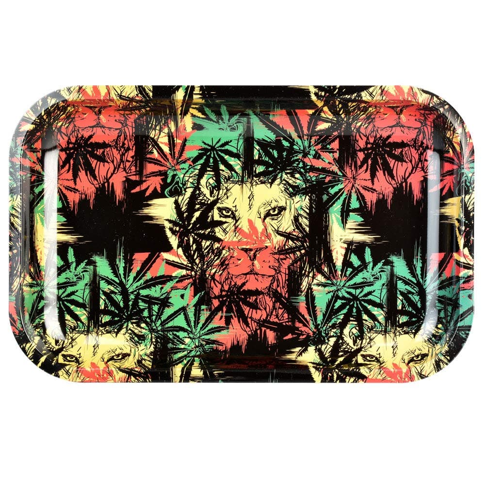 Pulsar Metal Rolling Tray - Zion Lion / 11" x 7"