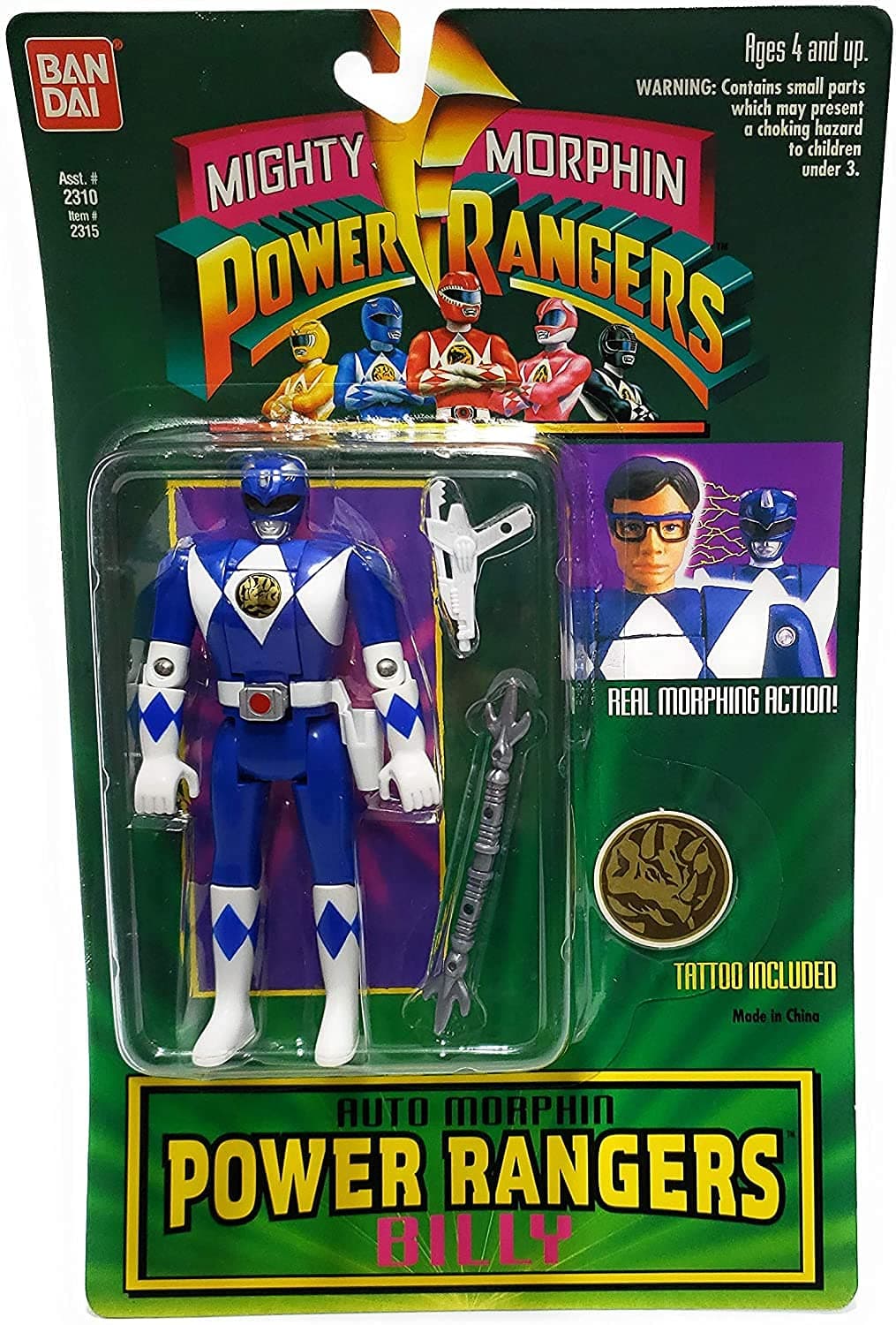Power Rangers Automighty Morphin Billy Action Figure