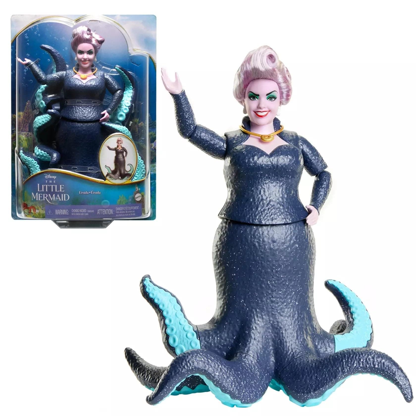 Disney The Little Mermaid Ursula Fashion Doll & Accessory Inspired by the Movie, Collectible Toy