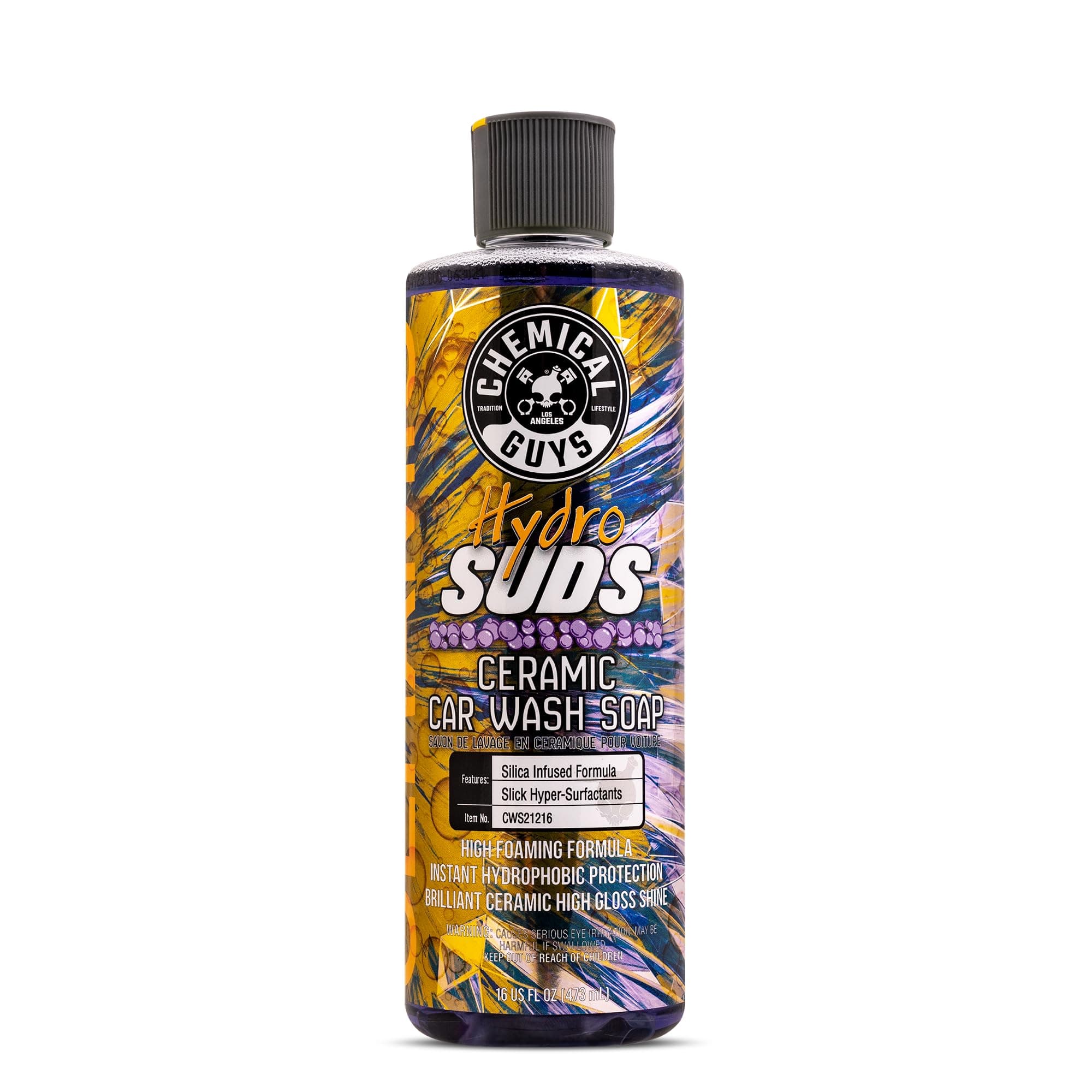 Chemical Guys CWS21216 HydroSuds Ceramic Foam, Silica Infused (SiO2) Car Wash Soap (16 oz)