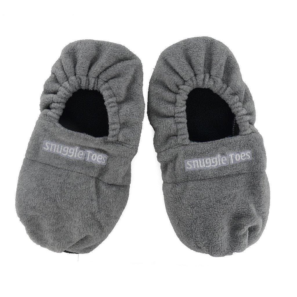 Snuggle Toes Microwave Cozy Feet Hot Slippers Grey 4-7 (8-11 - Large, Grey)
