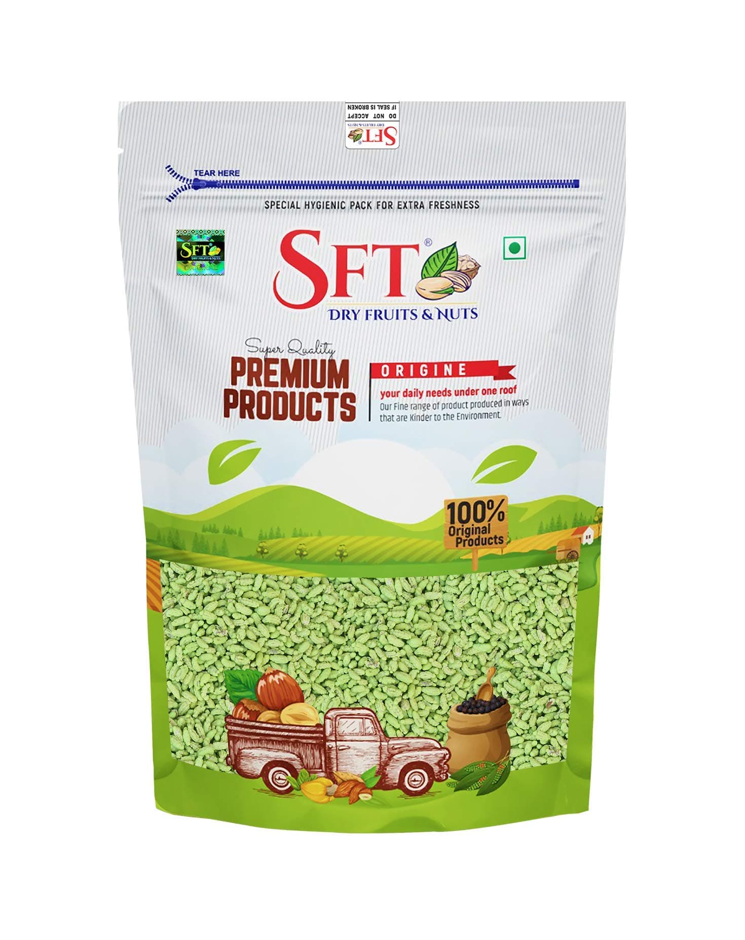 SFT Fennel Seeds Peppermint Coated (Scented Mouth Freshner) 1 Kg