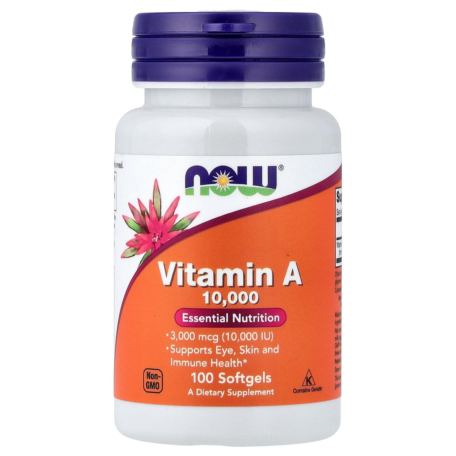 Now Foods, Vitamin A, 10, 000 Iu, 100 Softgels