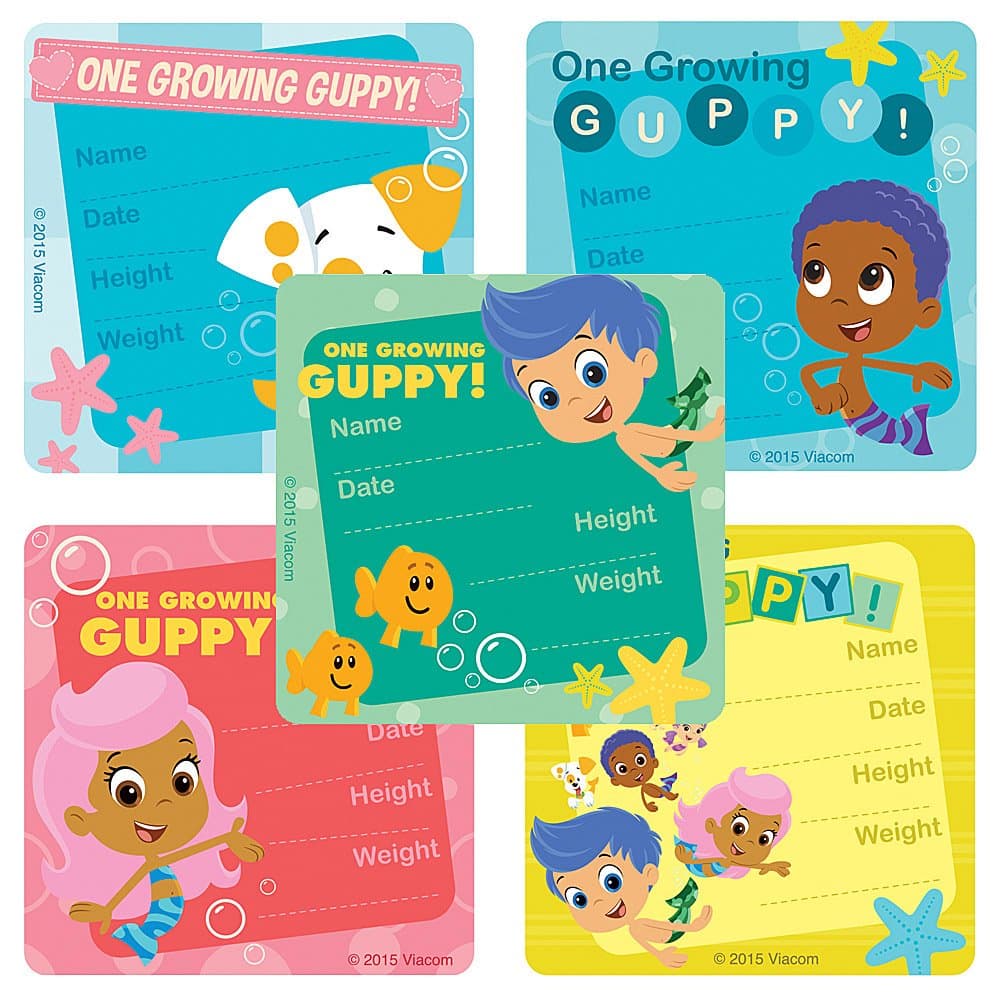 SmileMakers Bubble Guppies I've Grown Stickers - Doctor Office Giveaways - 100 Per Pack
