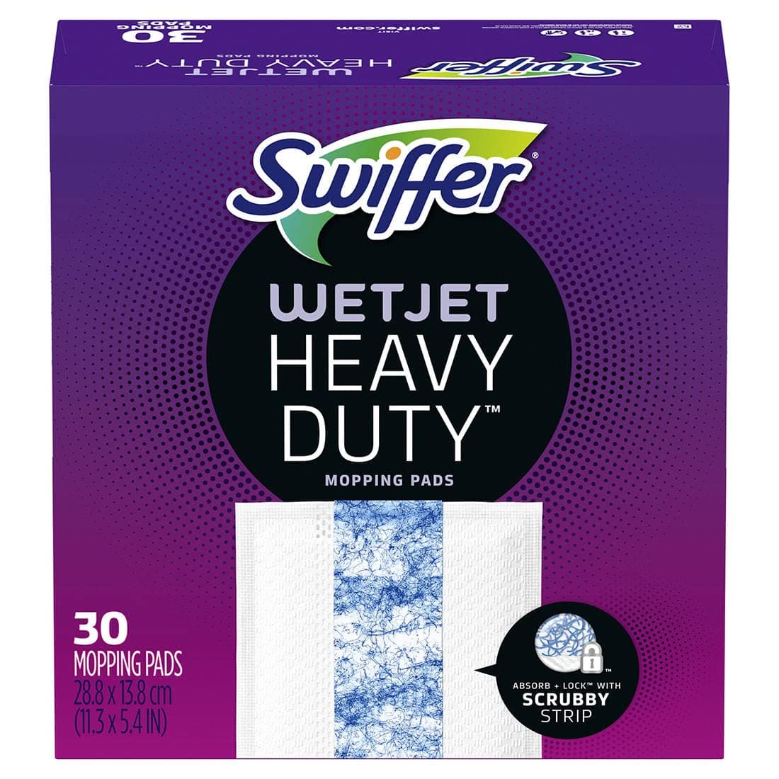 SwifferWetJet Heavy Duty Mopping Pad Refill, 30 Count
