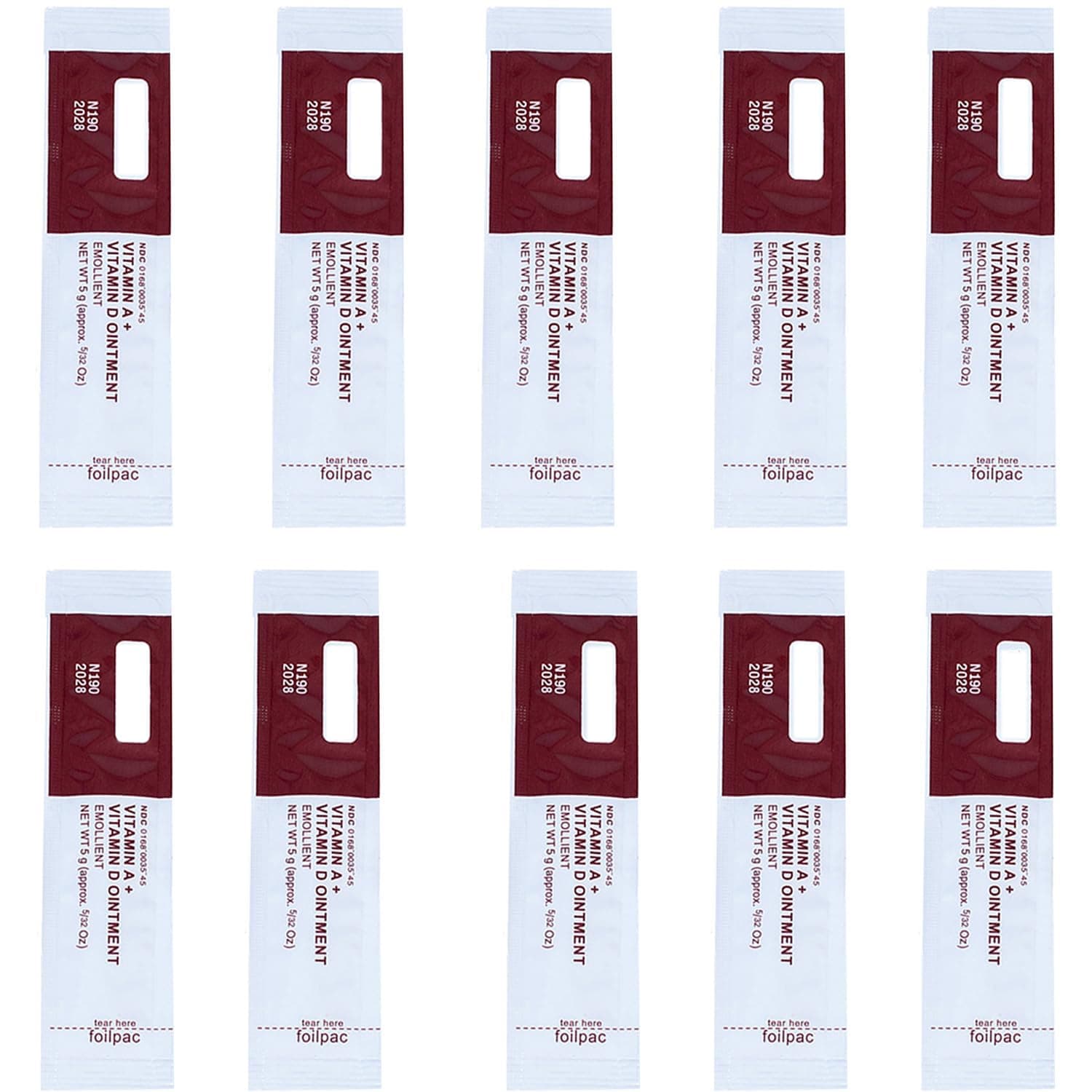 Tattoo Cream Scar Repair Gel, Microblading Aftercare Ointment Vitamin A&D Anti Scar Tattoo Aftercare Cream for Makeup Microblading and Tattoo Healing Supplies (White 10 PCS/Pack)