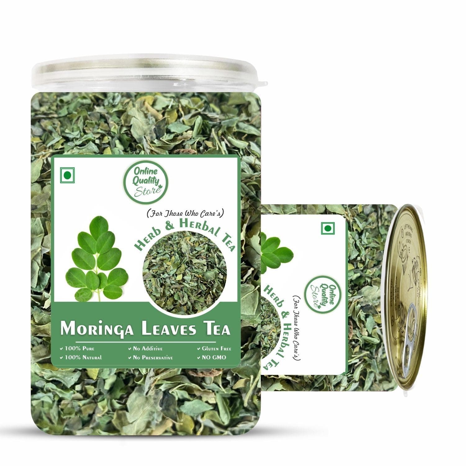 Online Quality Store Moringa Loose Leaves Tea - 100 Gm | Moringa Leaves Herbal Tea | Moringa Green Tea | Green Tea | Natural Tea