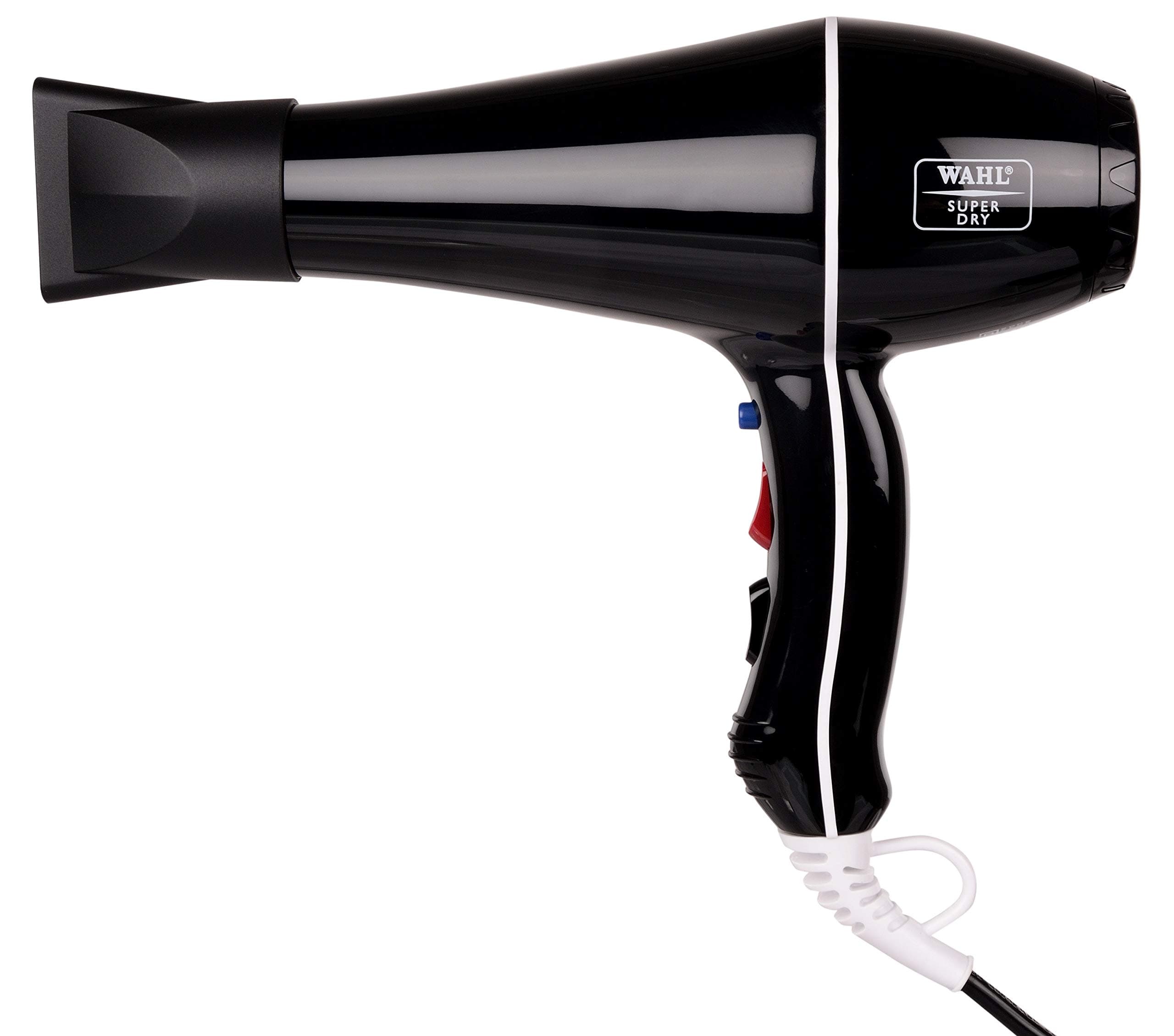 - 5439-024 Super Dry Professional 2000 Watts Ionic Hair Dryer with Tourmaline Technology, 3 Heat Settings & 2 Speed Settings & Cool Shot Button - Black