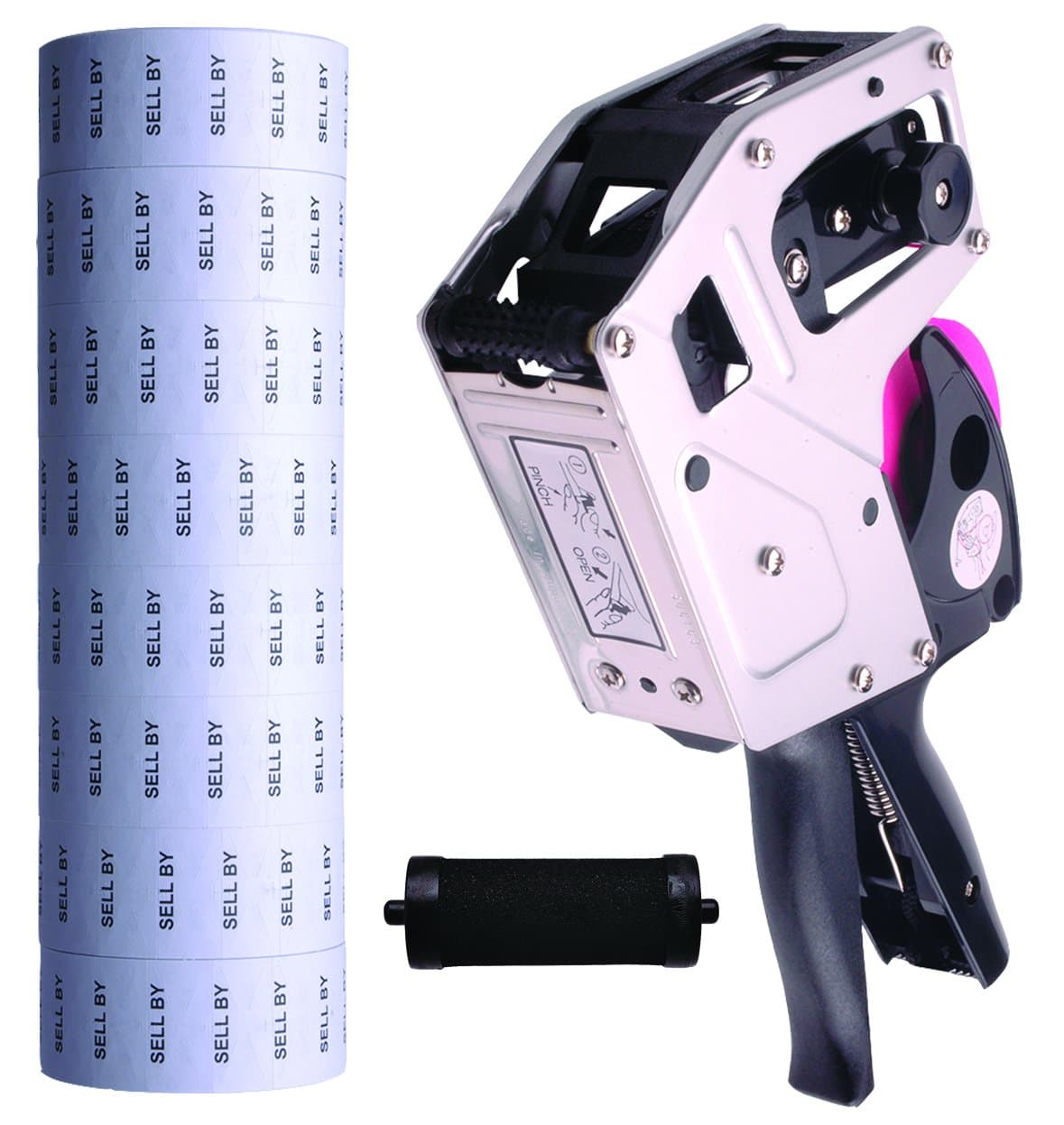 Towa GSBB18 Price Marking & Dating Label Gun - 8 Large Digits for Easy Data Identification. Includes 8,000 Labels & Free Ink Roller (SELL BY Labels)