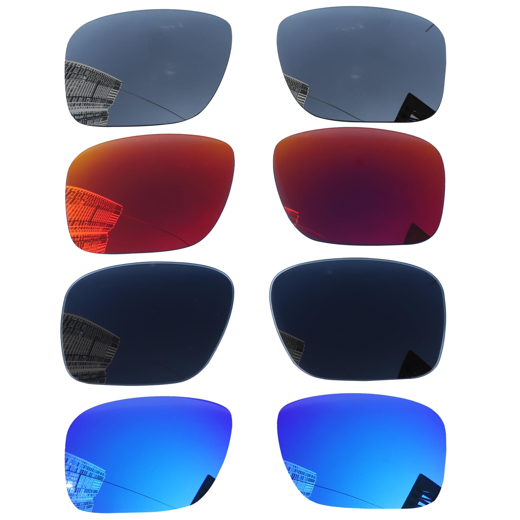 4 Pairs Polarized Replacement Lenses for Oakley Holbrook OO9102 Sunglasses, Perfectly Fit, Shatterproof, Anti-scratch, Value Pack