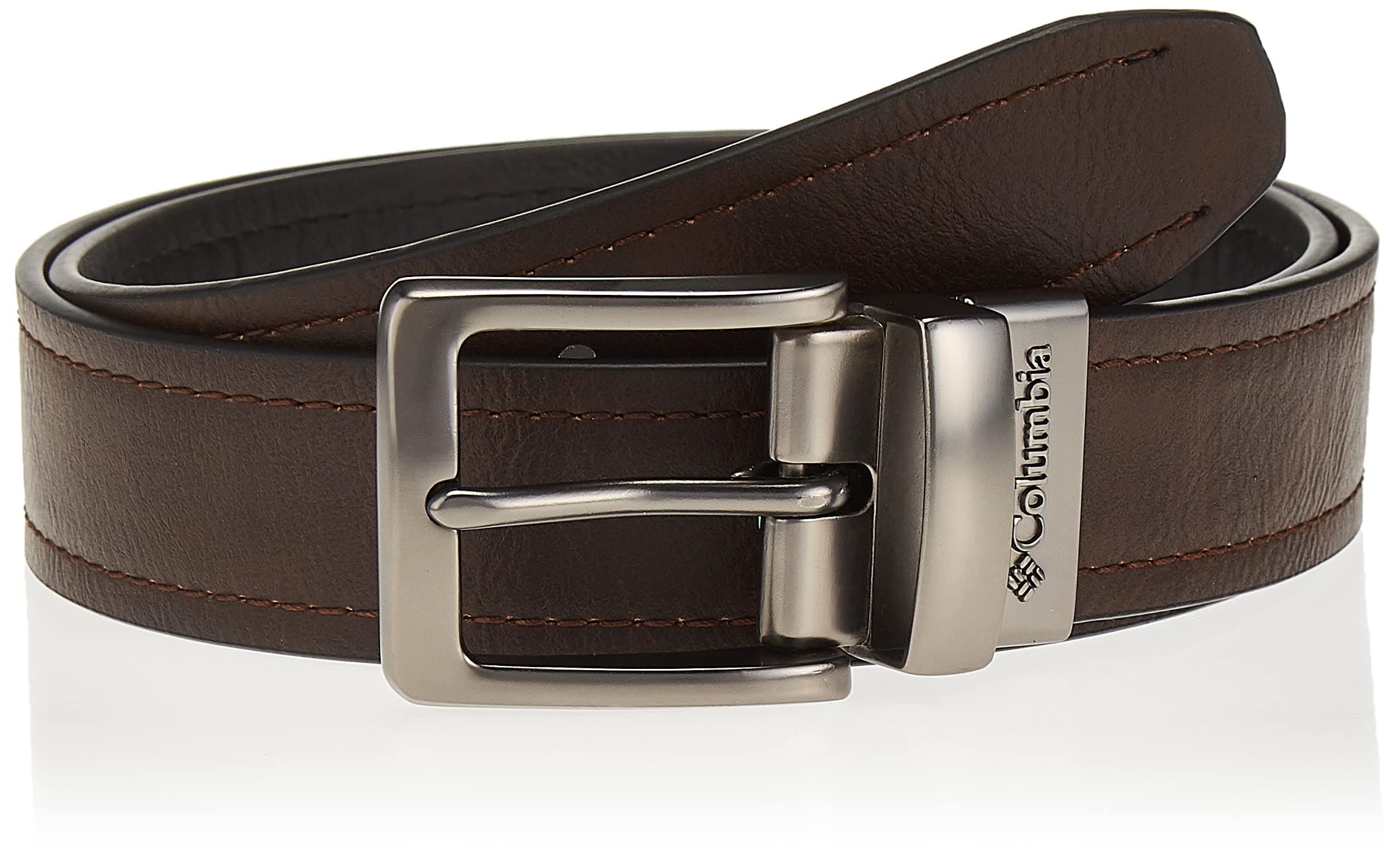 Columbia Men's Big & Tall Reversible Leather Belt for Jeans Trousers
