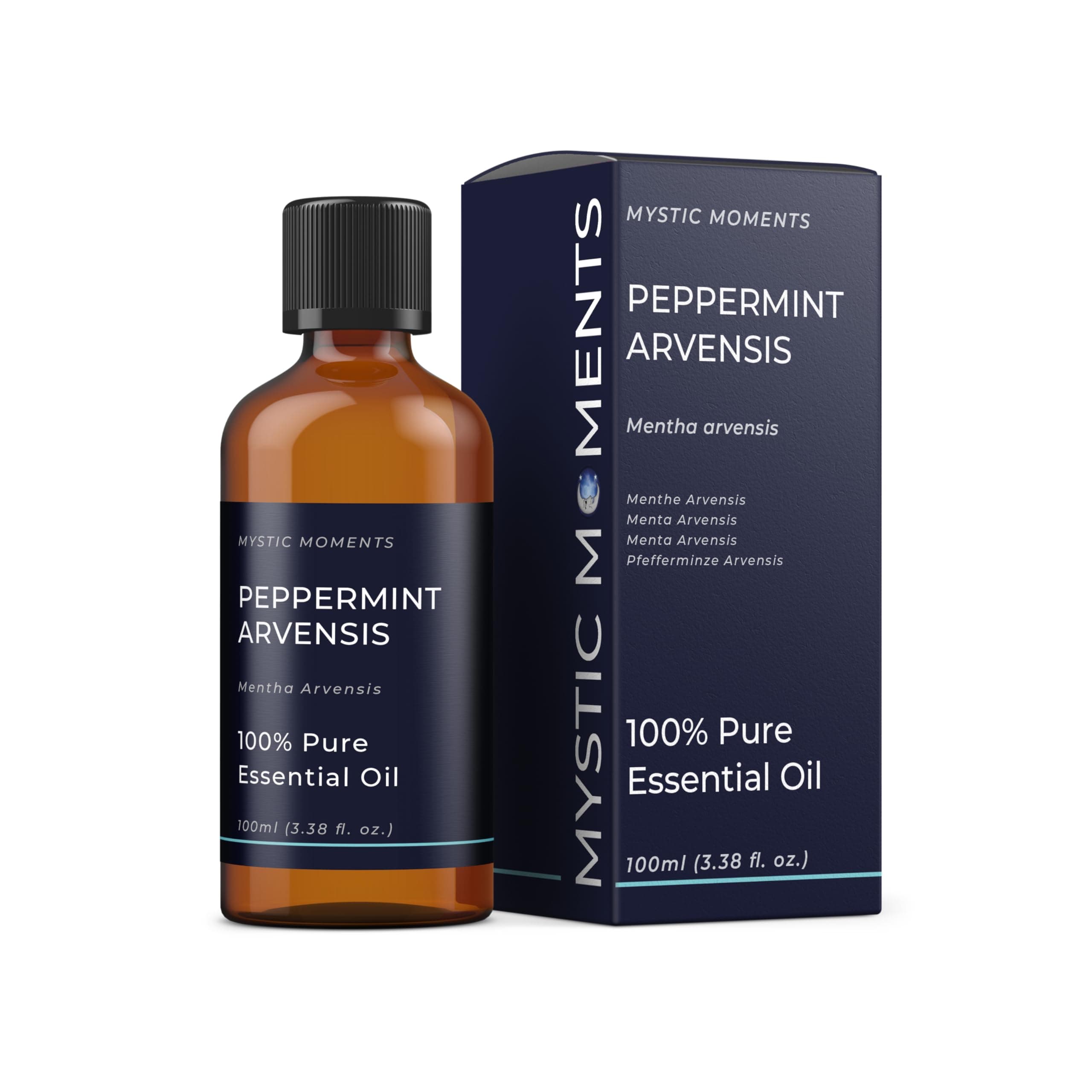 Peppermint Arvensis Essential Oil (Mentha arvensis) 100ml | Strong Fresh Mint Aroma for Energising Aromatherapy & Invigorating Diffuser Blends | Vegan & Natural