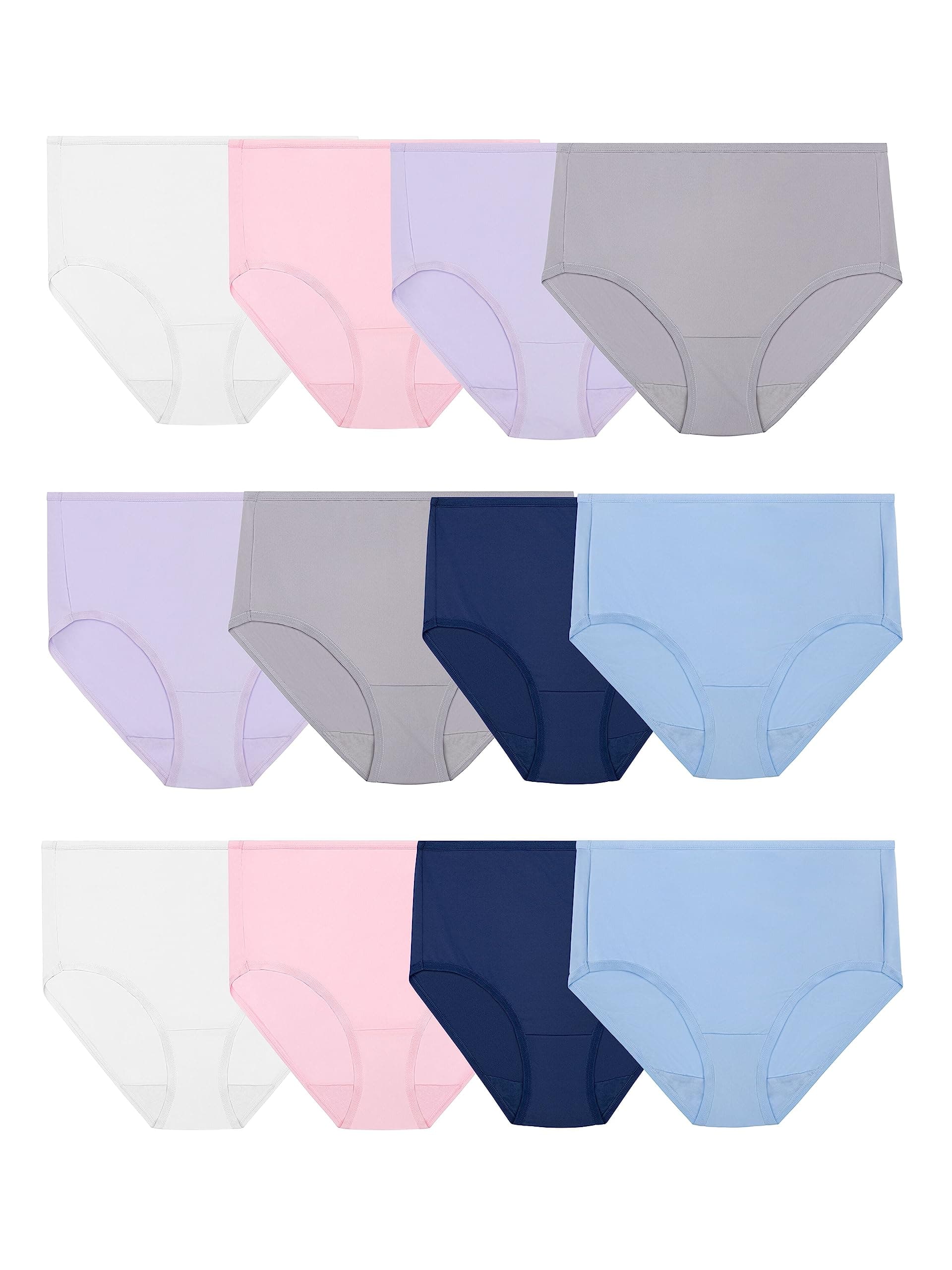 Women's Lightweight Microfiber Underwear, Smooth Under Clothes, Available in Plus Size