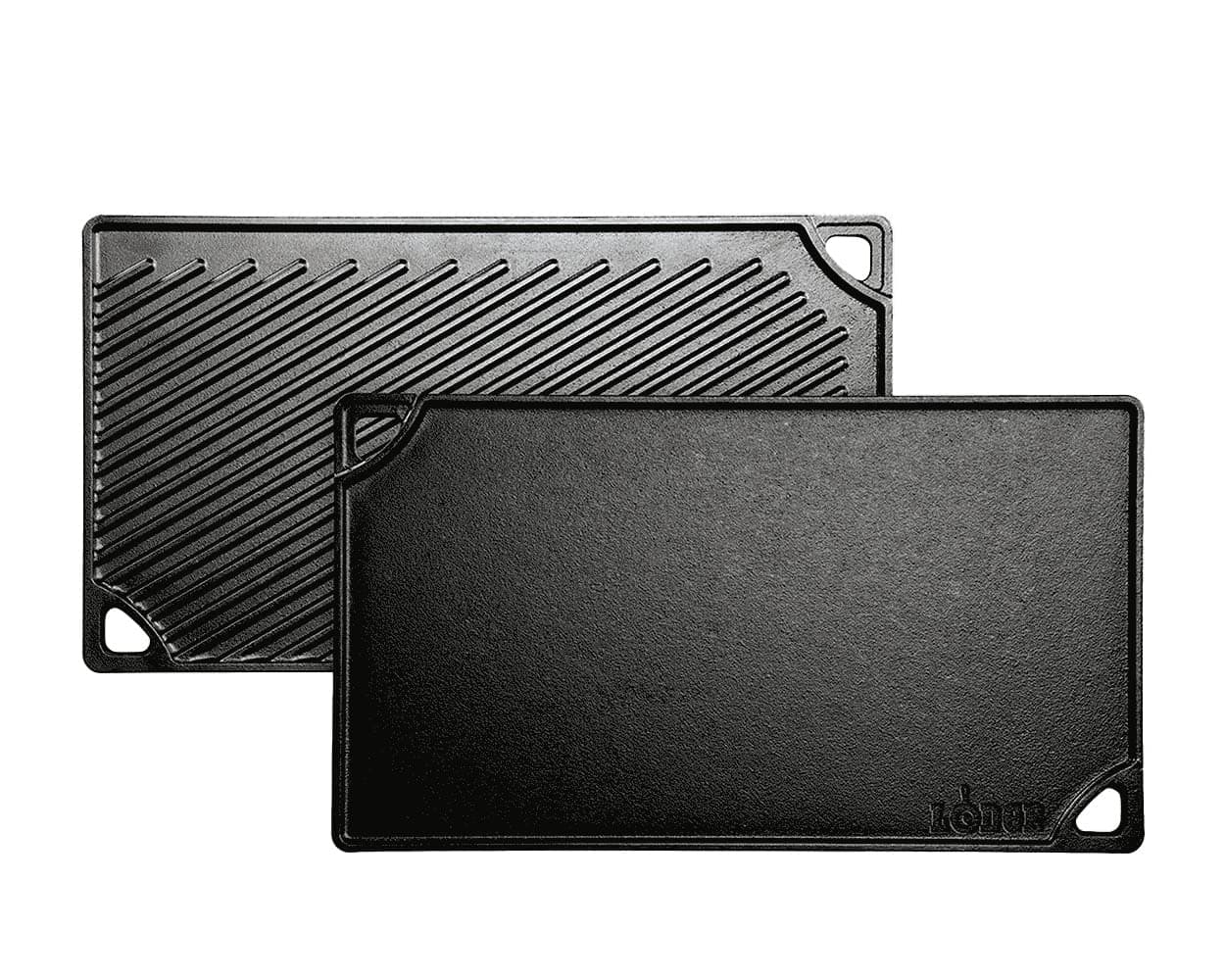 Lodge LDP3 Double Play Reversible Grill/Griddle, (Black, 9.5" x 16.75")