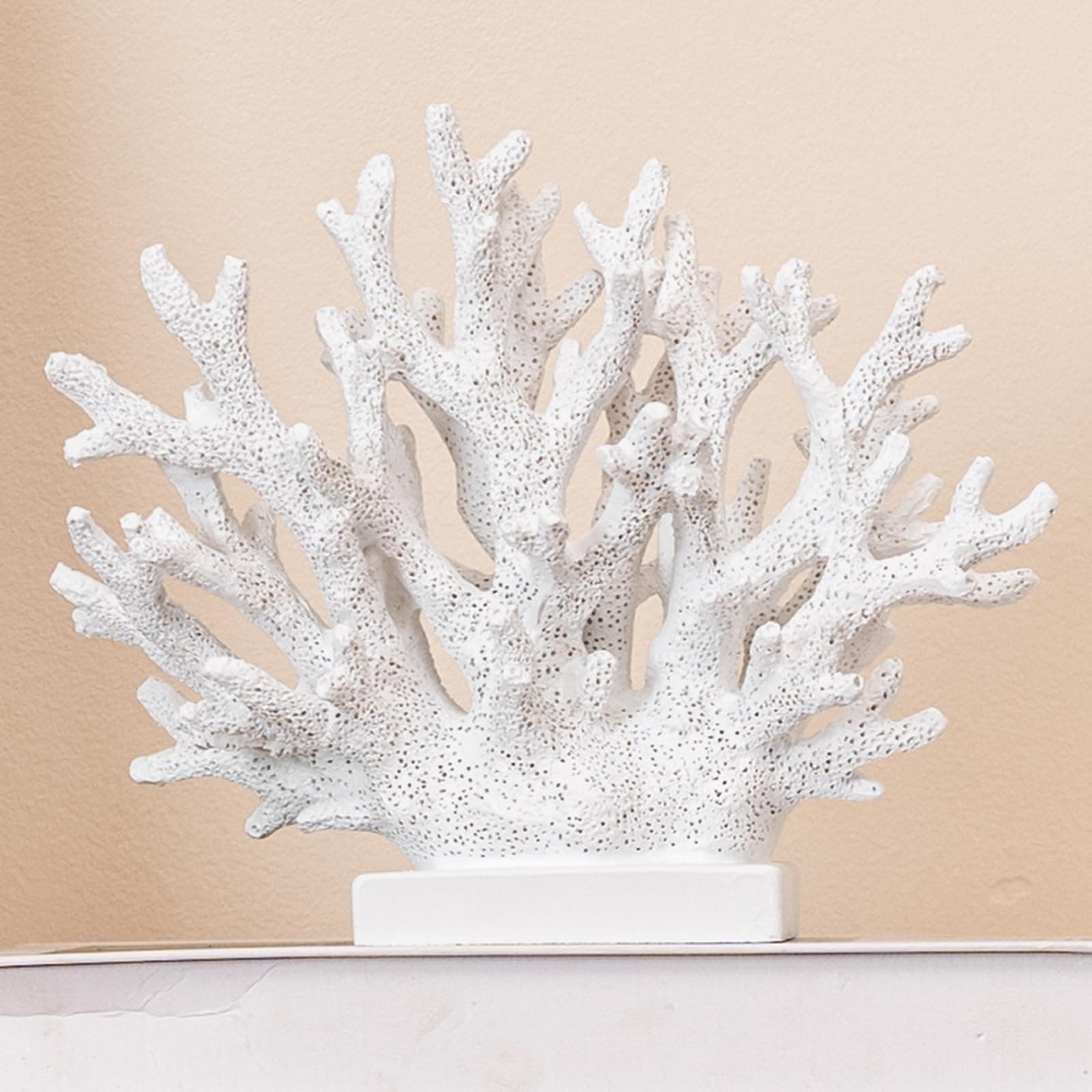5.8" H White Coral Decor