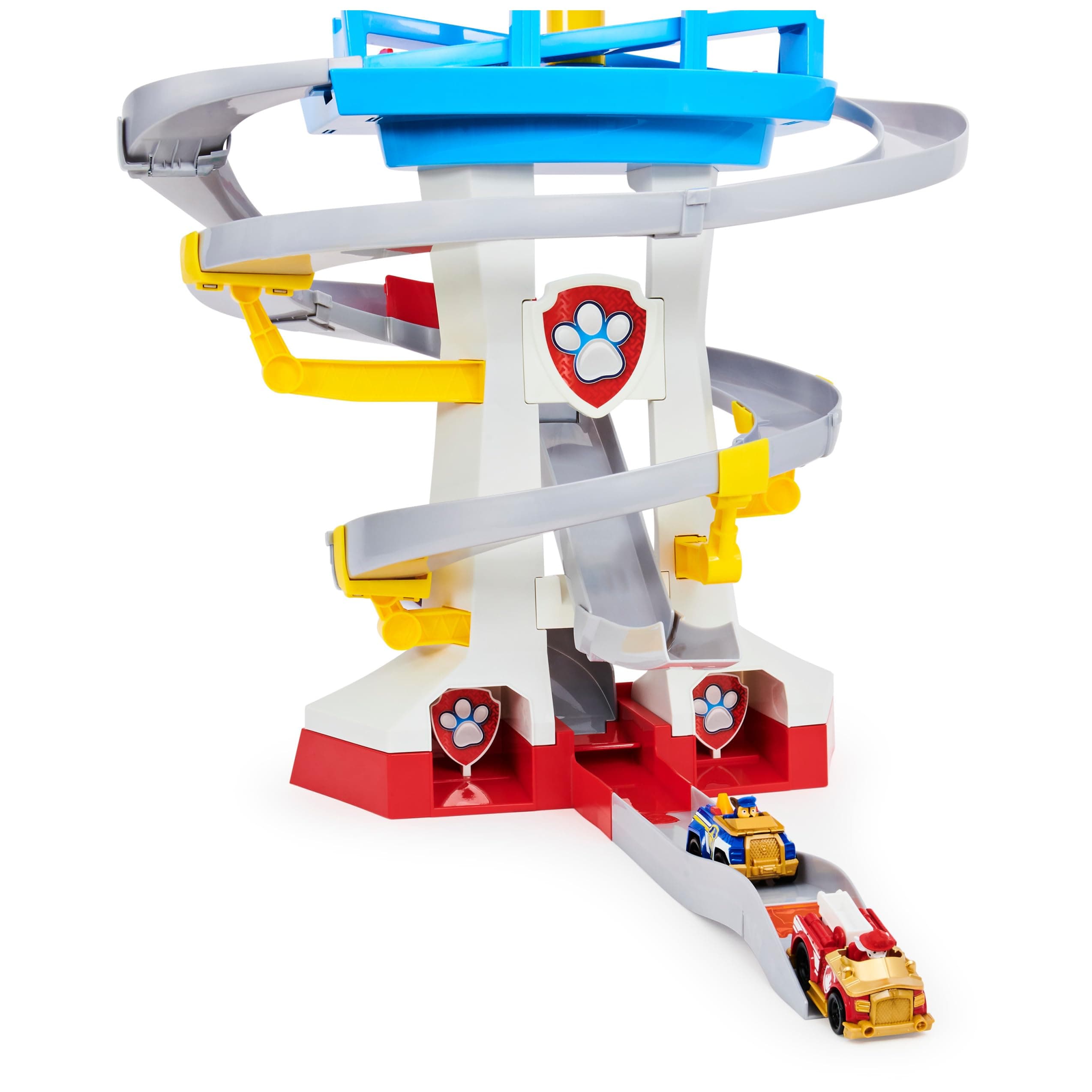 Paw Patrol, True Metal Adventure Bay Rescue Way Playset with 2 Exclusive Vehicles, 1:55 Scale
