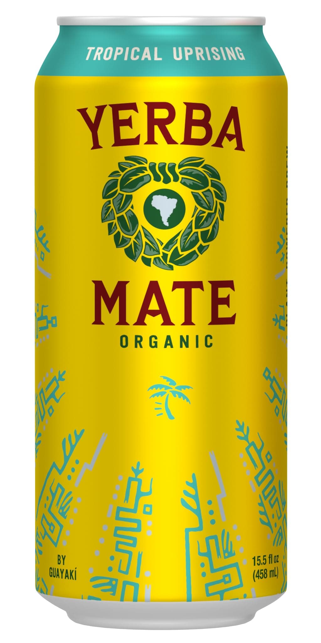 Yerba Madre Organic Yerba Mate, Energy Drink Alternative, Tropical Uprising Flavor, 15.5 Oz, 150mg Natural Caffeine, Smooth Energy & Focus