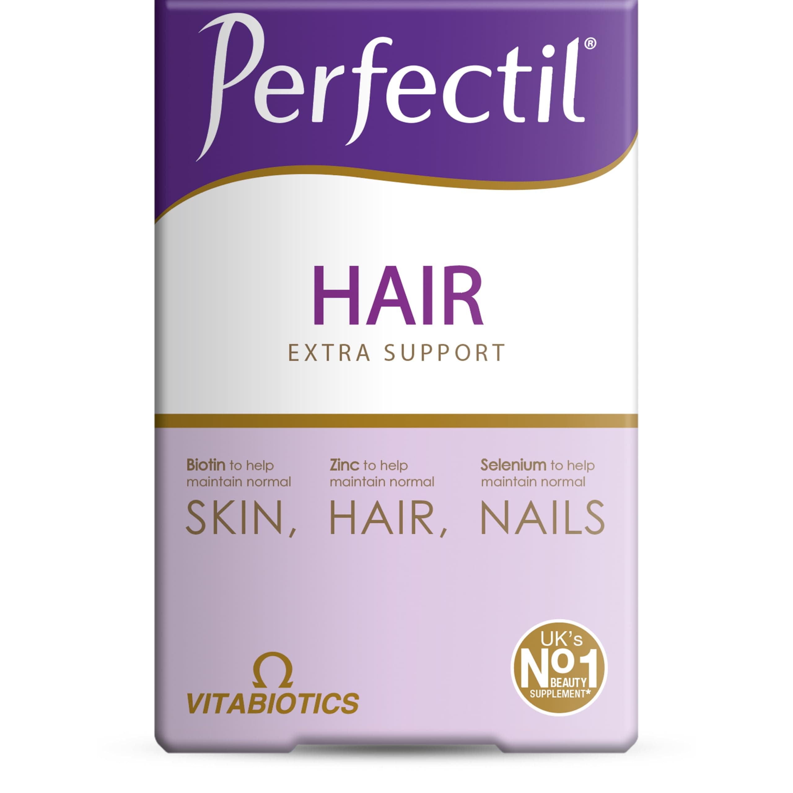 Hair Beauty Supplement for Hair - Includes Biotin, CoQ10 & Collagen, 60 Tablets 30-Day Supply, by Vitabiotics