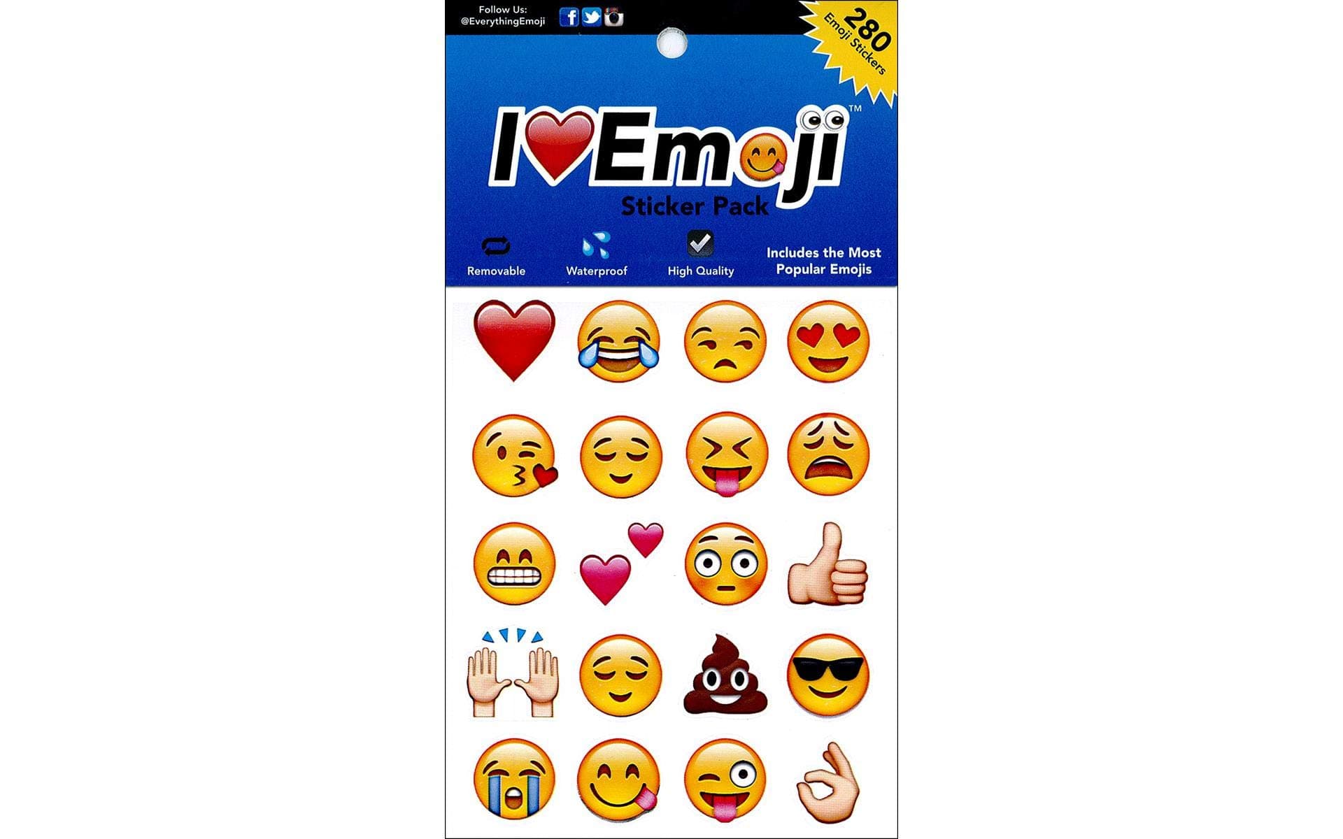 I love Emoji Sticker Pack - 280 Emoji Stickers [Office Product]