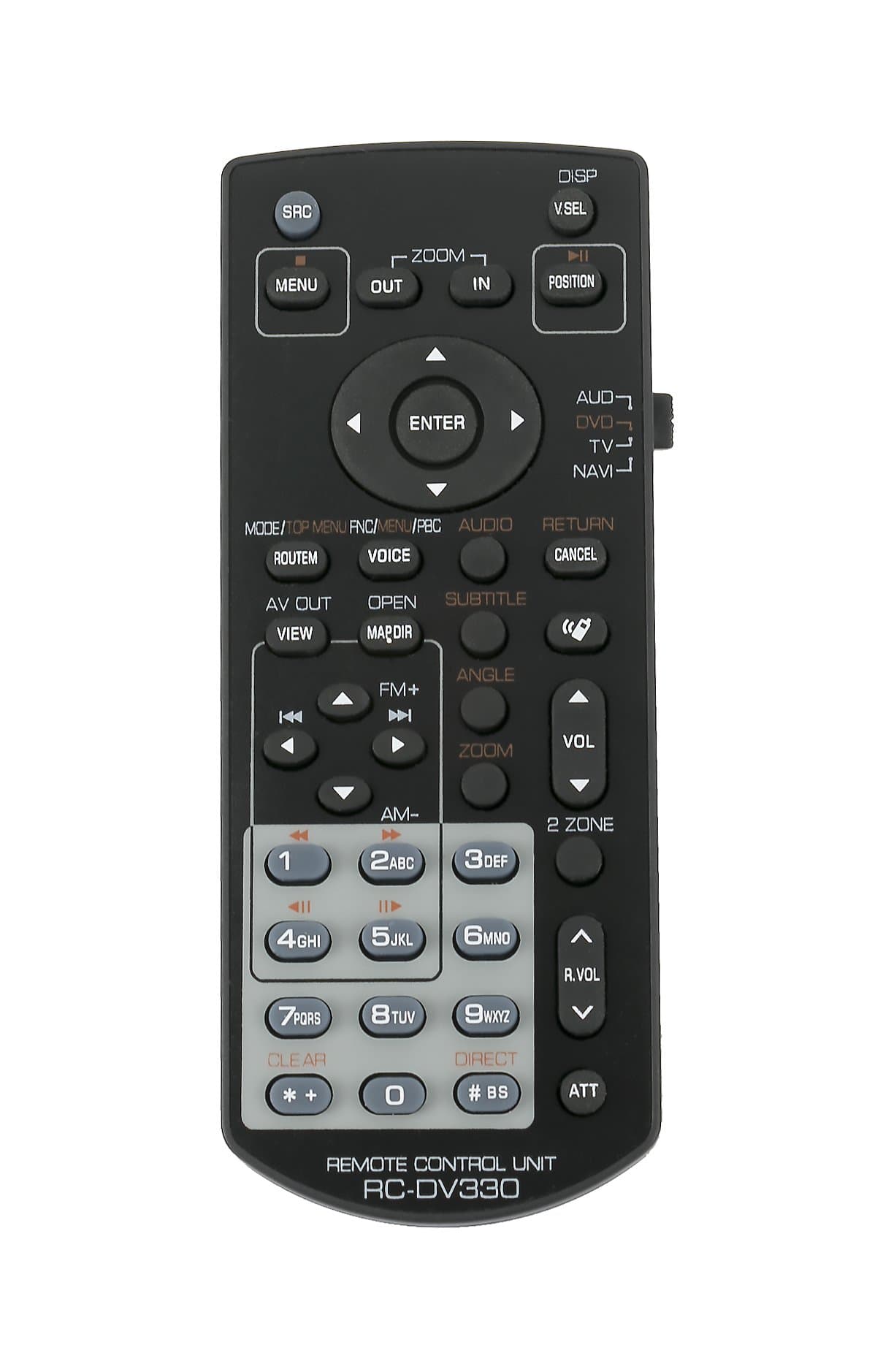 VINABTYRC-DV330 Replacement Remote Control Compatible with KENWOOD DNX-7140 DDX25BT DDX271 KNA-G421 KNA-G421V KNA-G520 DNX5220 DNX5220BT DNX5240 DNX5240BT DNX5260BT