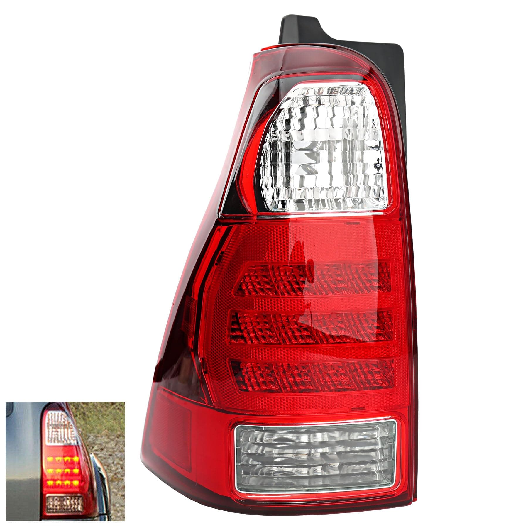 4Runner Taillights, Compatible with 2006-2009 Toyota 4 Runner SR5 Sport Limited, Replace 81561-35280 Led Reverse Parking Lamps Brake Turning Signal Lighting Rear Left Driver Side Tail Lights Assembly