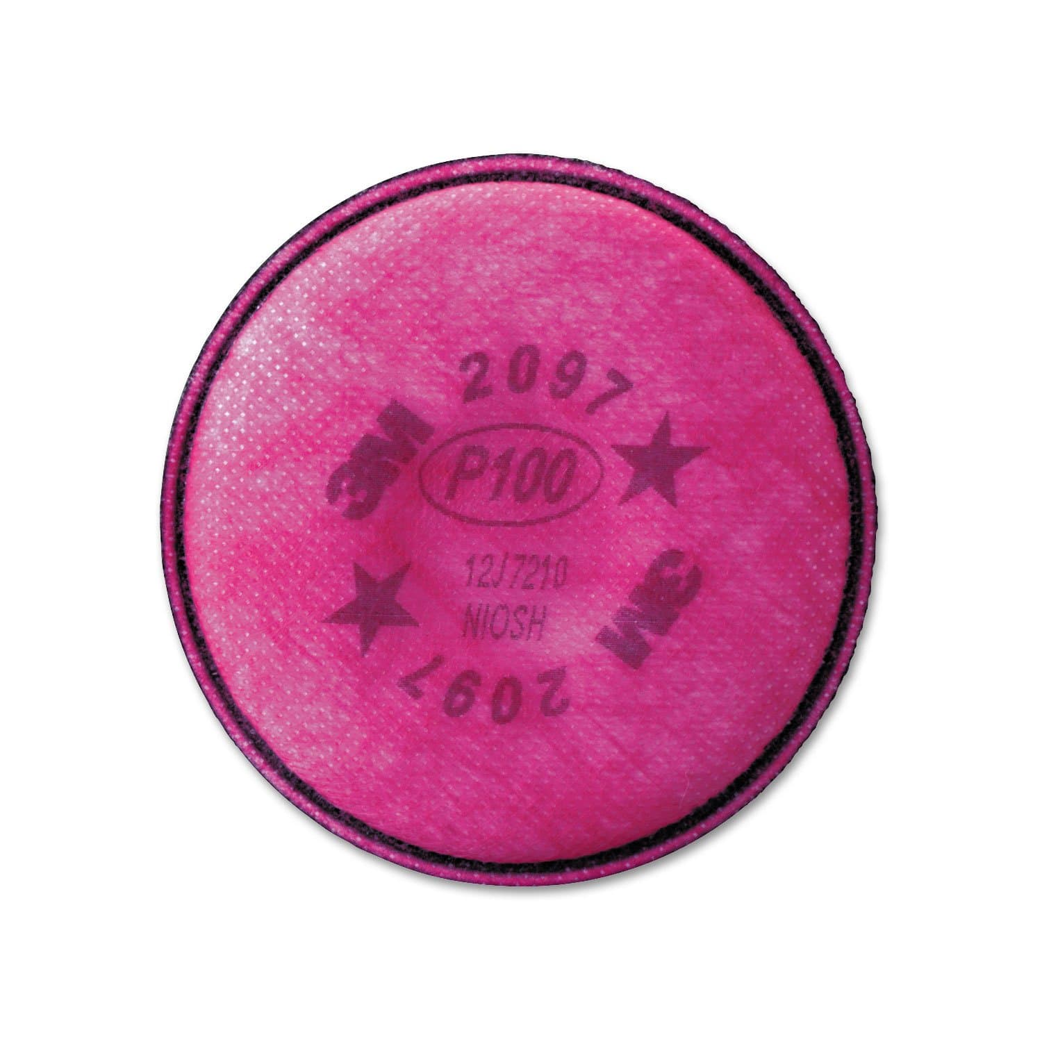 3M - 2097 P100 Particulate Filter For 5000, 6000, 6500, 7000 And FF-4 Pink
