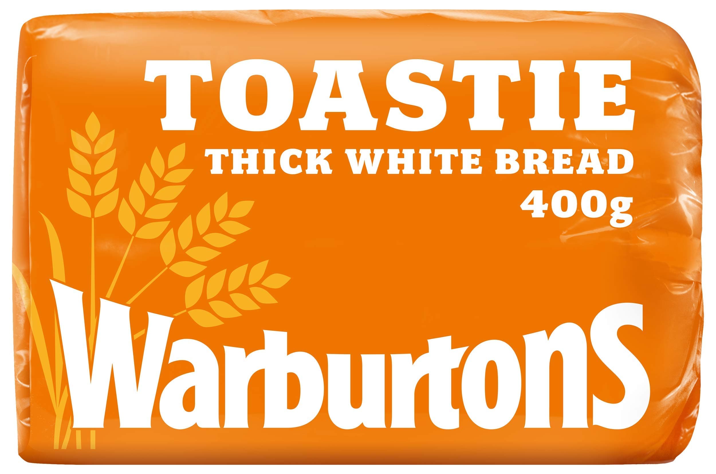 Warburtons Toastie Thick Sliced Soft White Bread, 400g (Half Loaf)