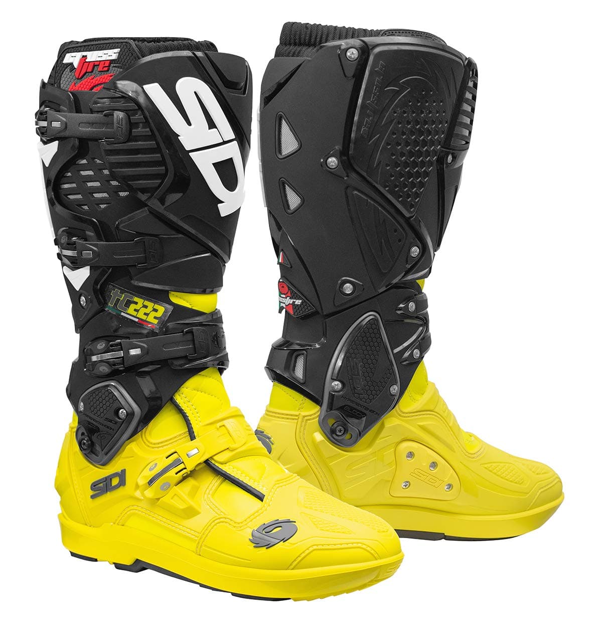 Sidi Crossfire 3 SRS TC222 Black-Yellow Fluo 45