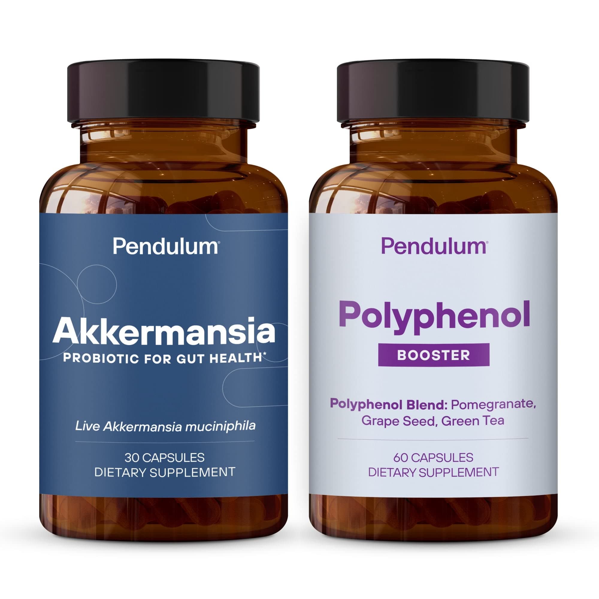 Akkermansia & Polyphenol Booster Bundle - Live Probiotic Supplement for Improving Digestive & Cardio Health