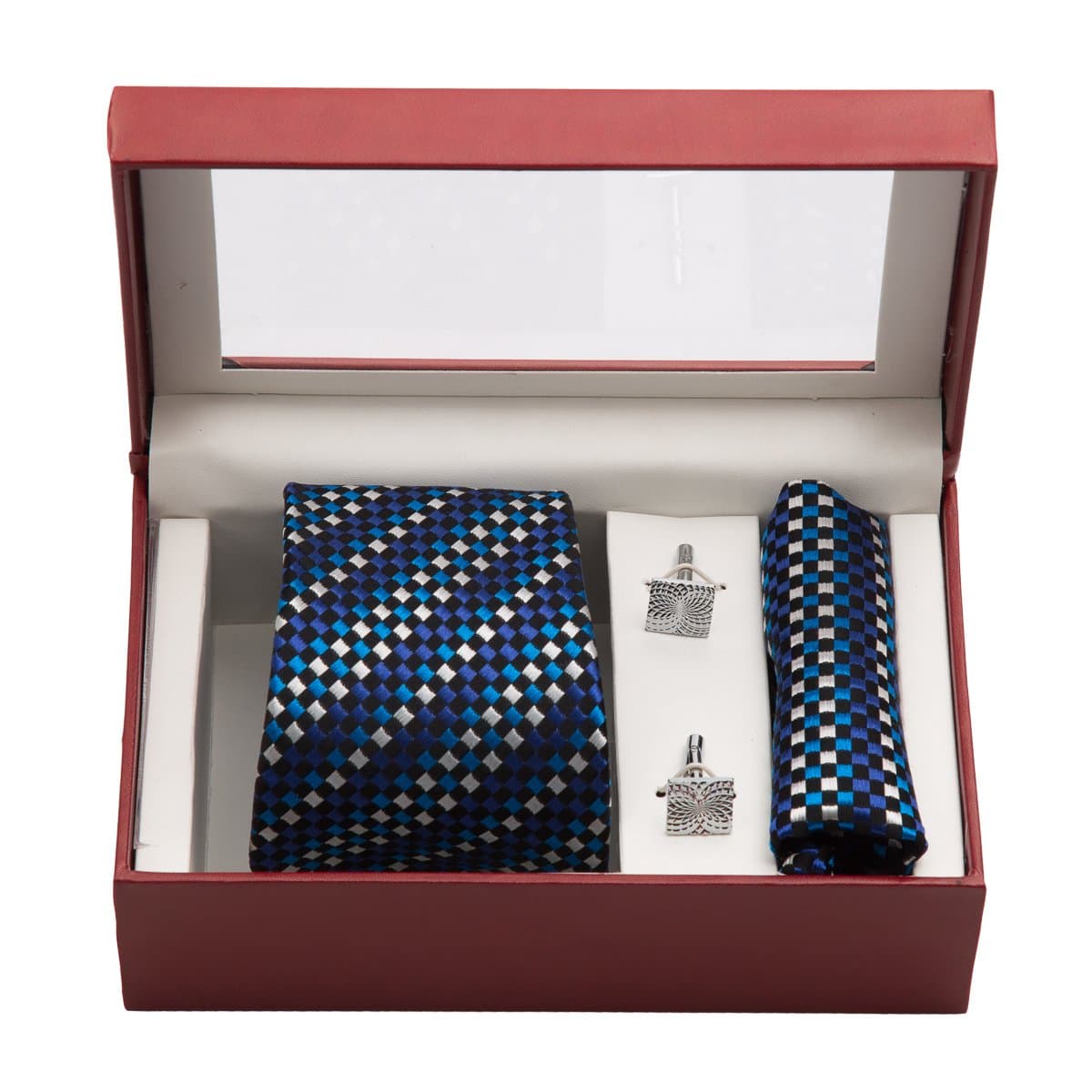 Men's Tie, Pocket Square & Cufflinks - Set