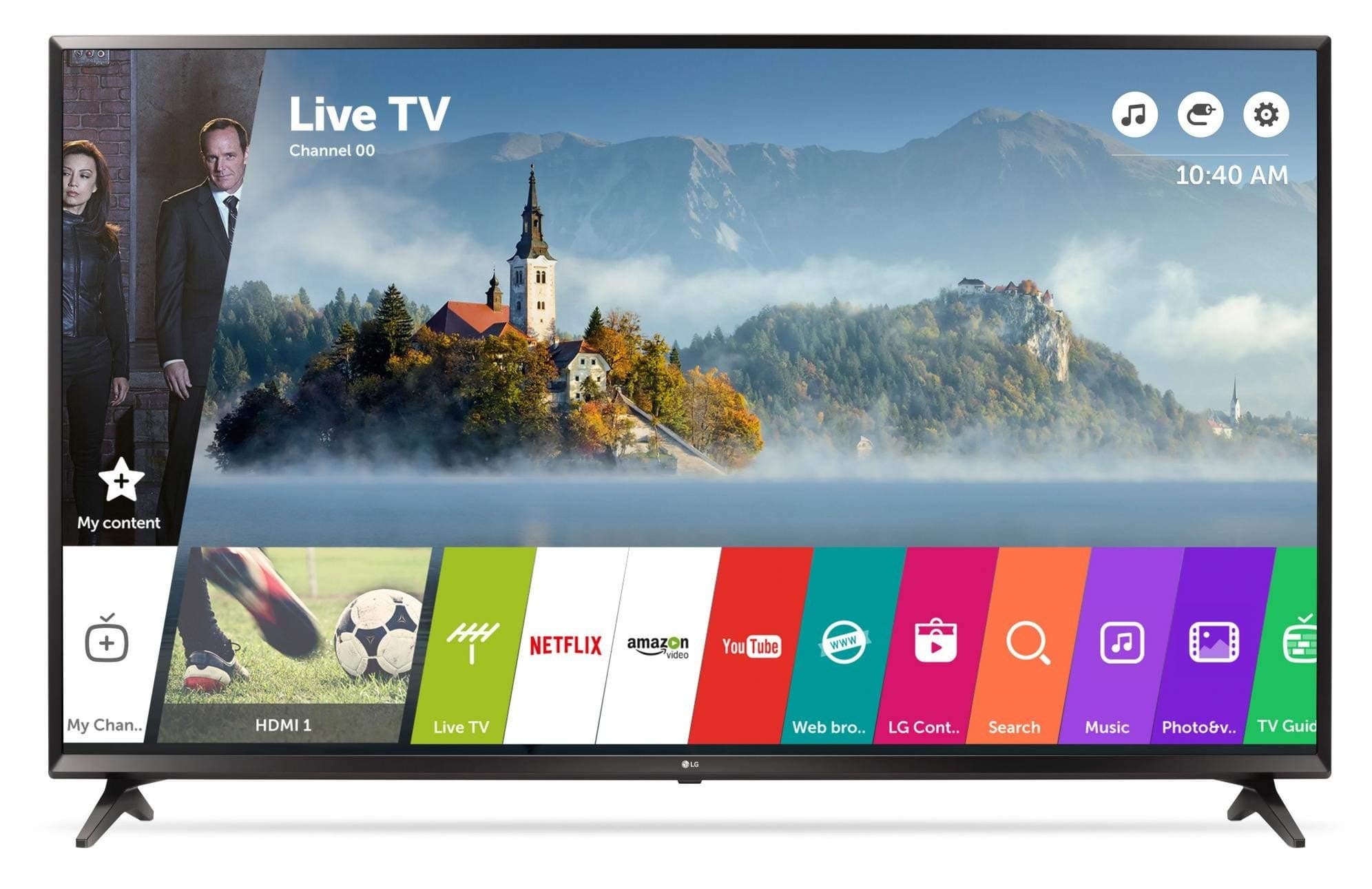 LG 43 Inch UHD Smart TV 43UJ630V 1 Year Warranty, Black
