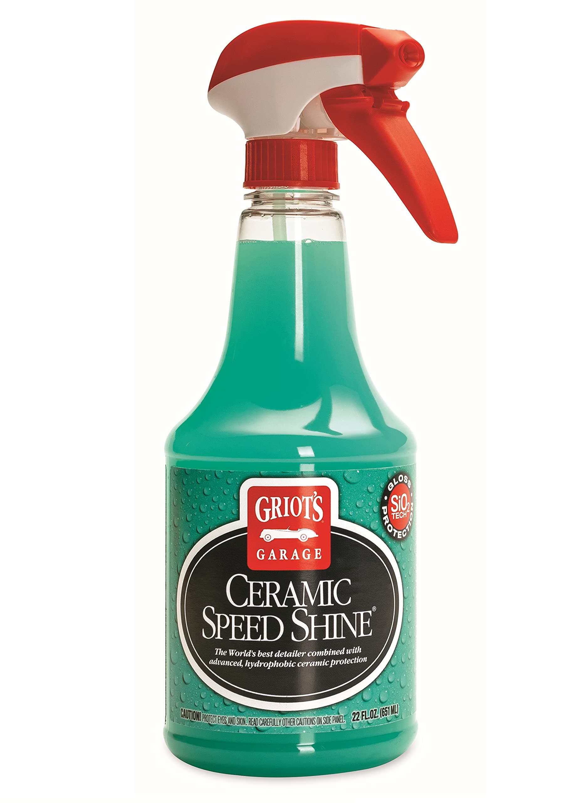 Ceramic Speed Shine Detail Spray for Car Detailing, Provides a High-Gloss Finish and Extends Life of Coatings, 10945, 22 oz