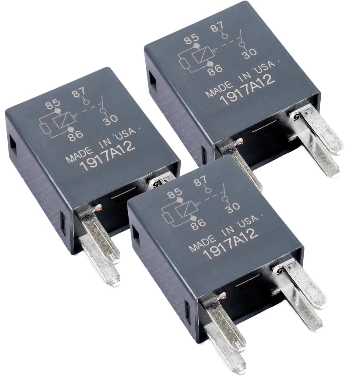 Omron GM 4-Pin Relay 15328866 High Power 4 Terminal Multi-Use Relay 8385 (Pack of 3)