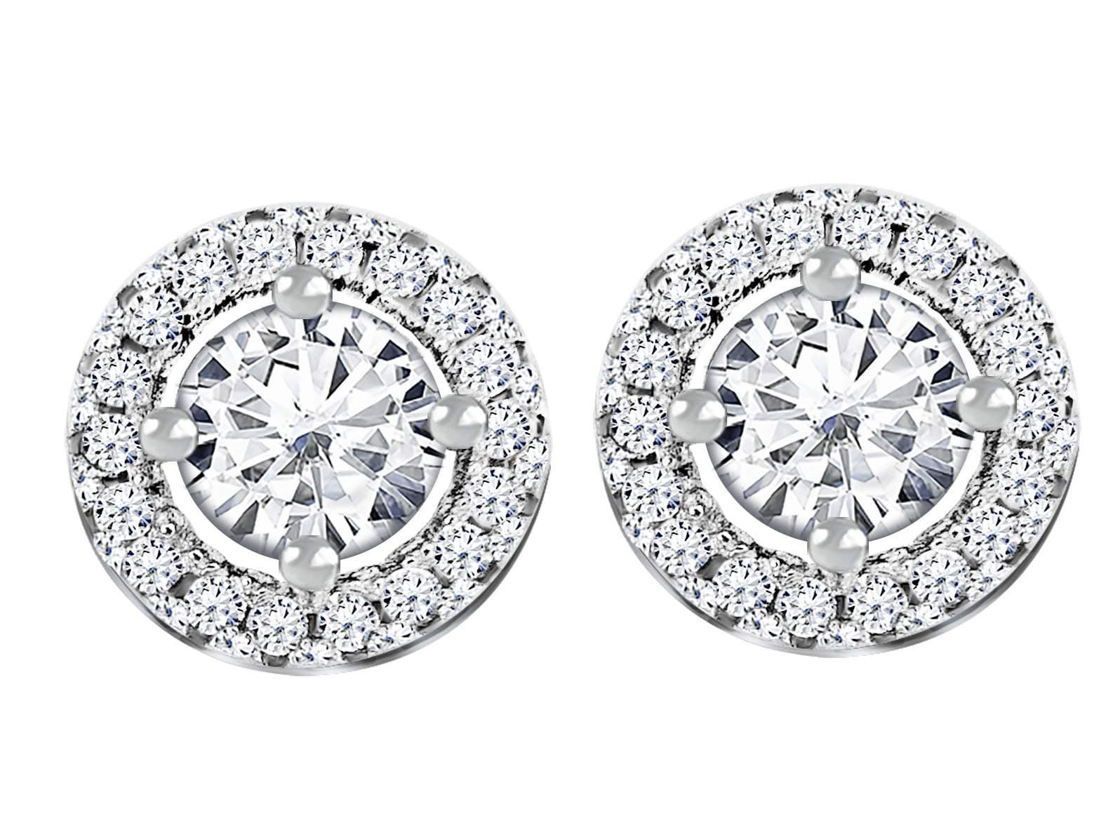 Divine925 Sterling Silver Earring Studs - Classic and Elegant Jewelry for Women, with Gift Box