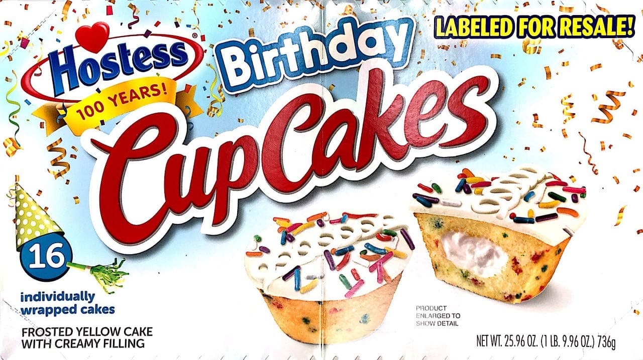 Hostess Birthday Cupcakes, 16 count