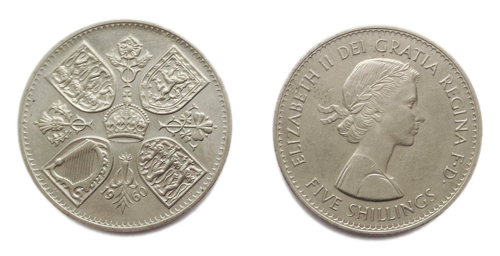 Coins for collectors - Circulated British 1960 Rare New York Exhibition Crown Coin / Great Britain