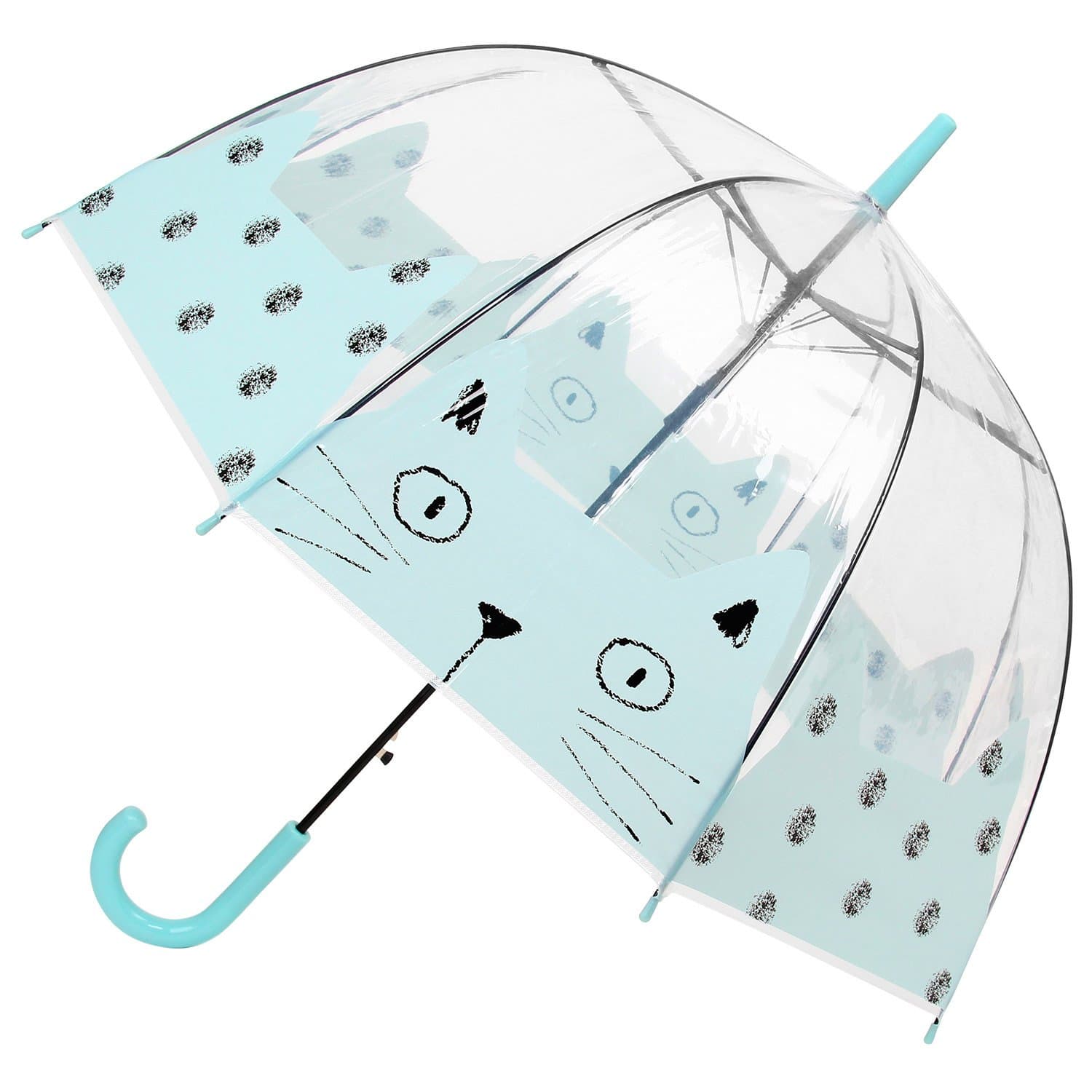 Rainlax Clear Bubble Umbrella Transparent Dome Shape Rain Umbrellas for Women and Kids