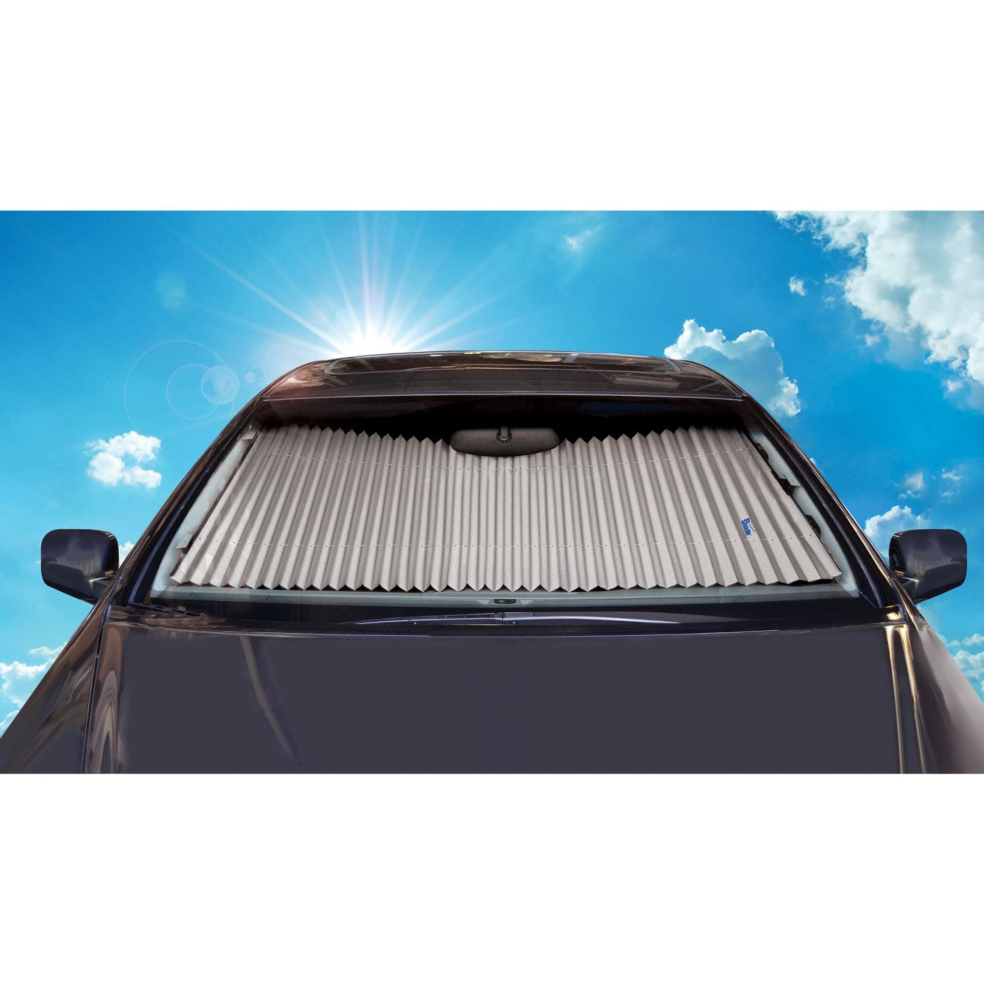 Dash Designs, Inc.Retractable 15 Inches Windshield Sunshade for Toyota FJ Cruiser|2007-2014 (Silver)