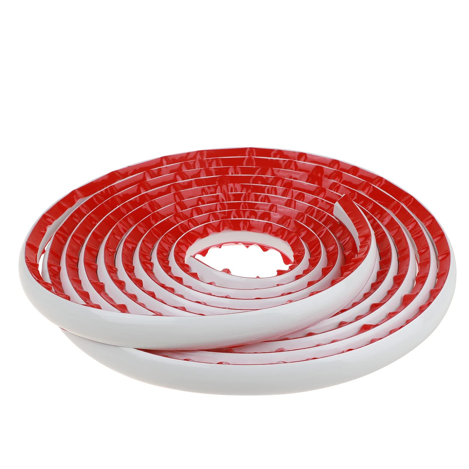 Flexible Quarter Round Molding Self Adhesive, 16.5 Feet Waterproof Molding Trim for Wall Edge, Ceilings Edge, Cabinet Edge, Countertops (White)