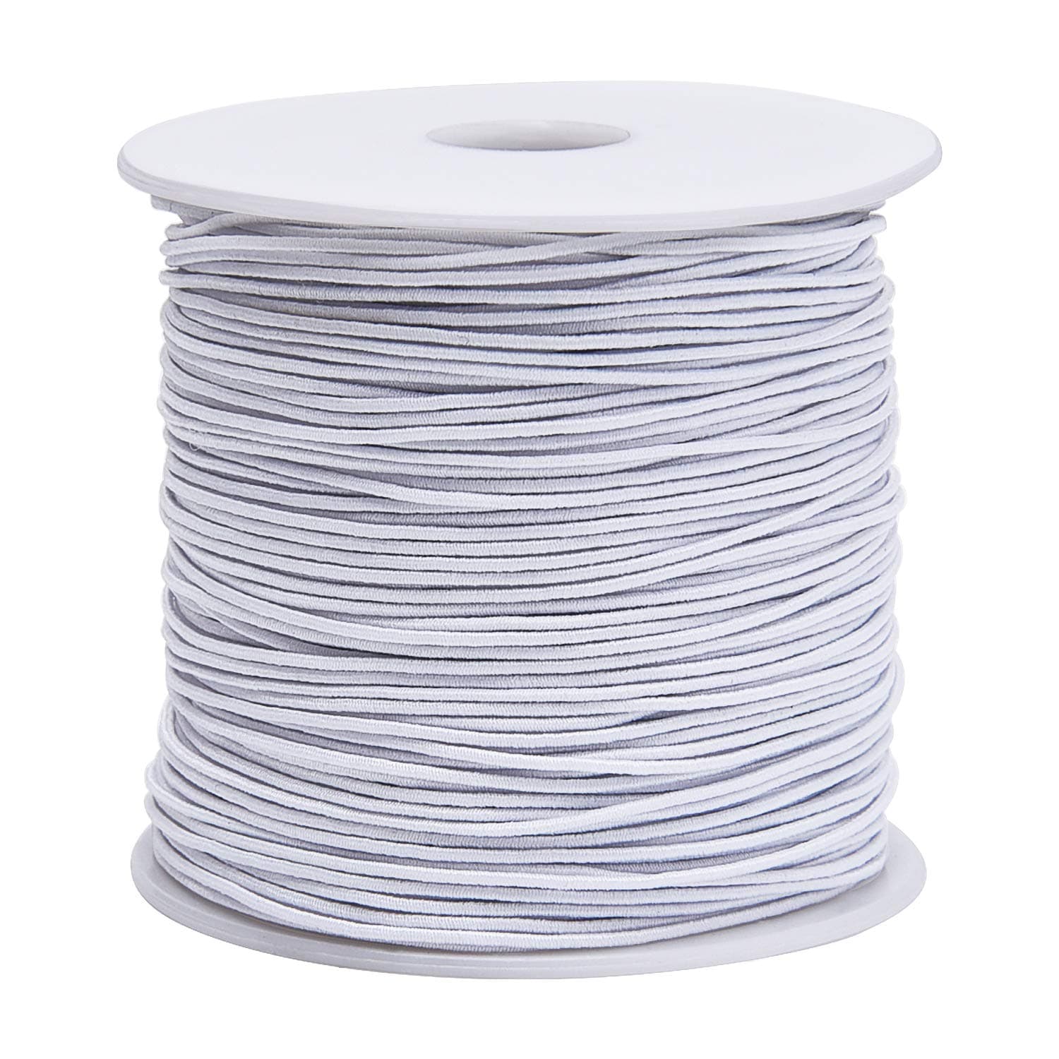 0.8 mm Elastic String Cord Thread Cords for Jewelry Making Bracelets Beading, 109 Yards, White