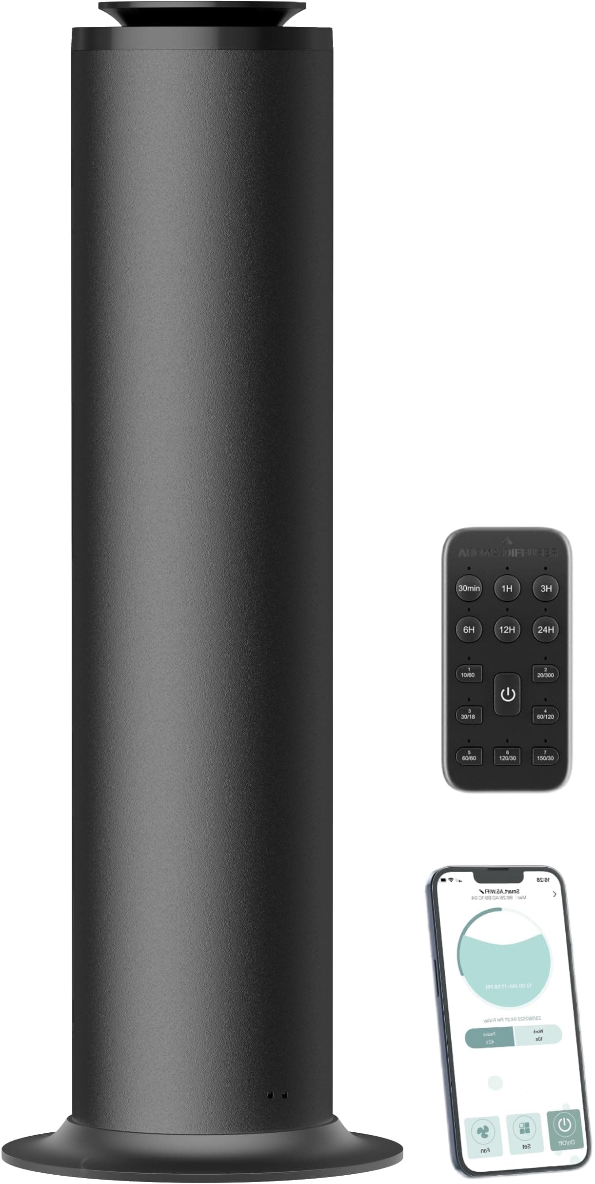 2800 Sq Ft Floor Standing Hotel Collection Diffuser, 600mL Scent Air Machine for Home Waterless Diffuser, Hotel Scent Cold Air Essential Oil Diffuser for Large Room, App & Remote Control