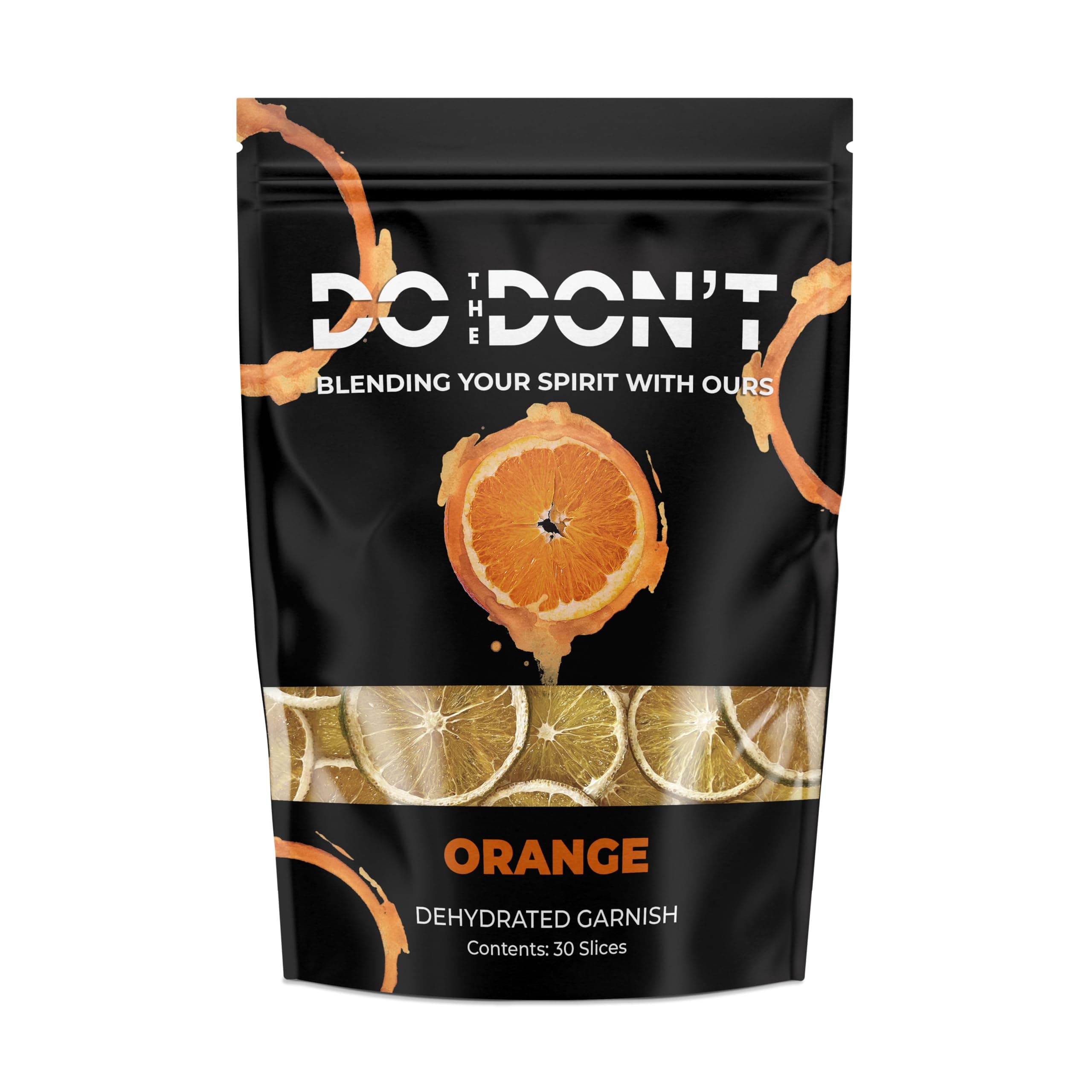 DO THE DON'TPremium Dehydrated Orange Slices - Ideal Cocktail Garnish, Adds Zing & Impresses Guests, Perfect for Mixology, 50g