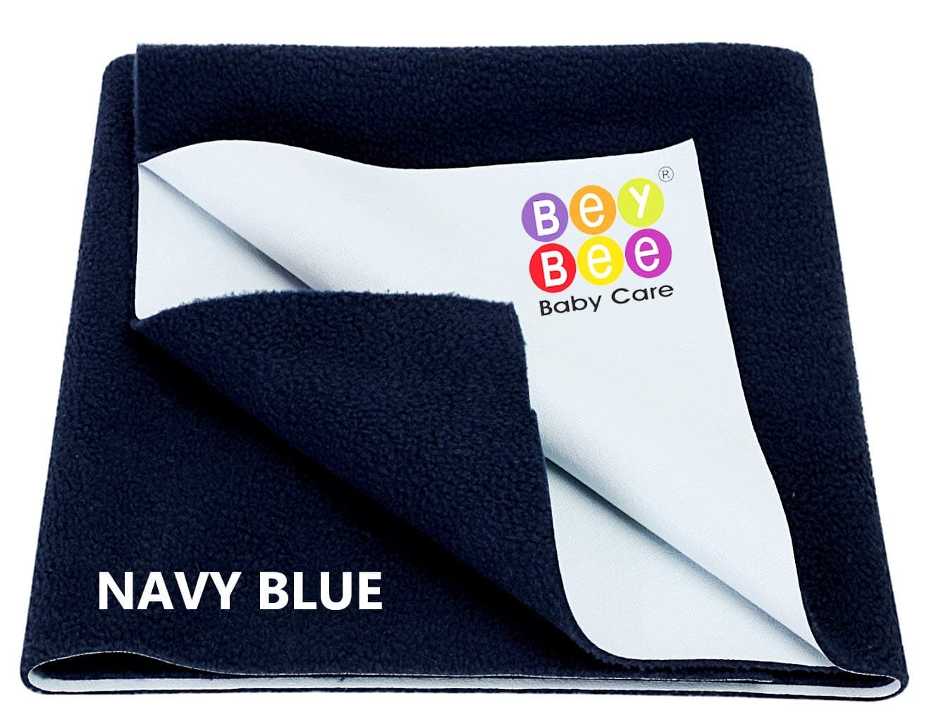 Bey Bee Just Dry Waterproof Single Bed Protector - Large (Dark Blue)