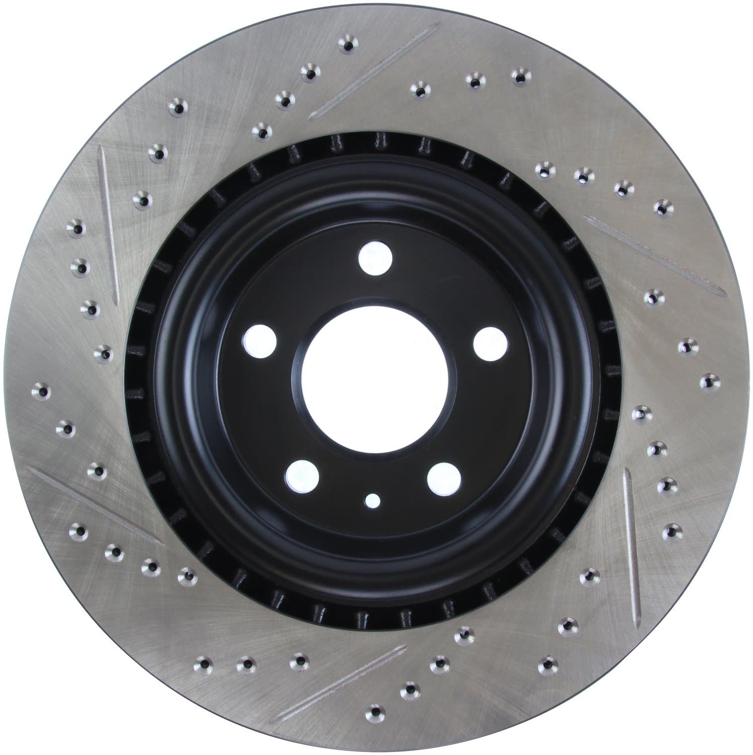 StopTech127.33137L Sport Rear Left Drilled/Slotted Disc Brake Rotor - Fits Select Audi, Porsche Macan Vehicles