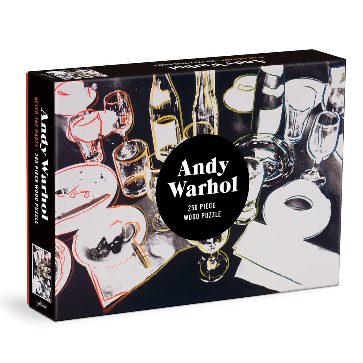 Andy Warhol After The Party 250 Piece Wood Puzzle from Galison - 250 Piece Wood Puzzle Featuring Andy Warhol's Famous Artwork, Thick and Sturdy Pieces, Makes a Unique Gift