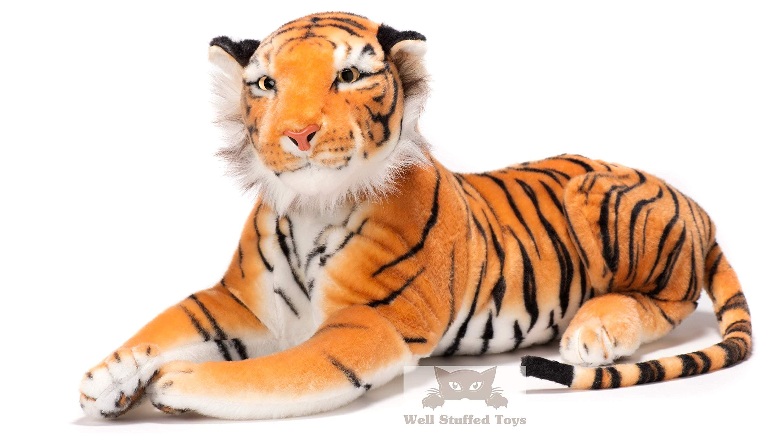 Deluxe Paws Large Brown Tiger Stuffed Soft Plush 140cm 50"