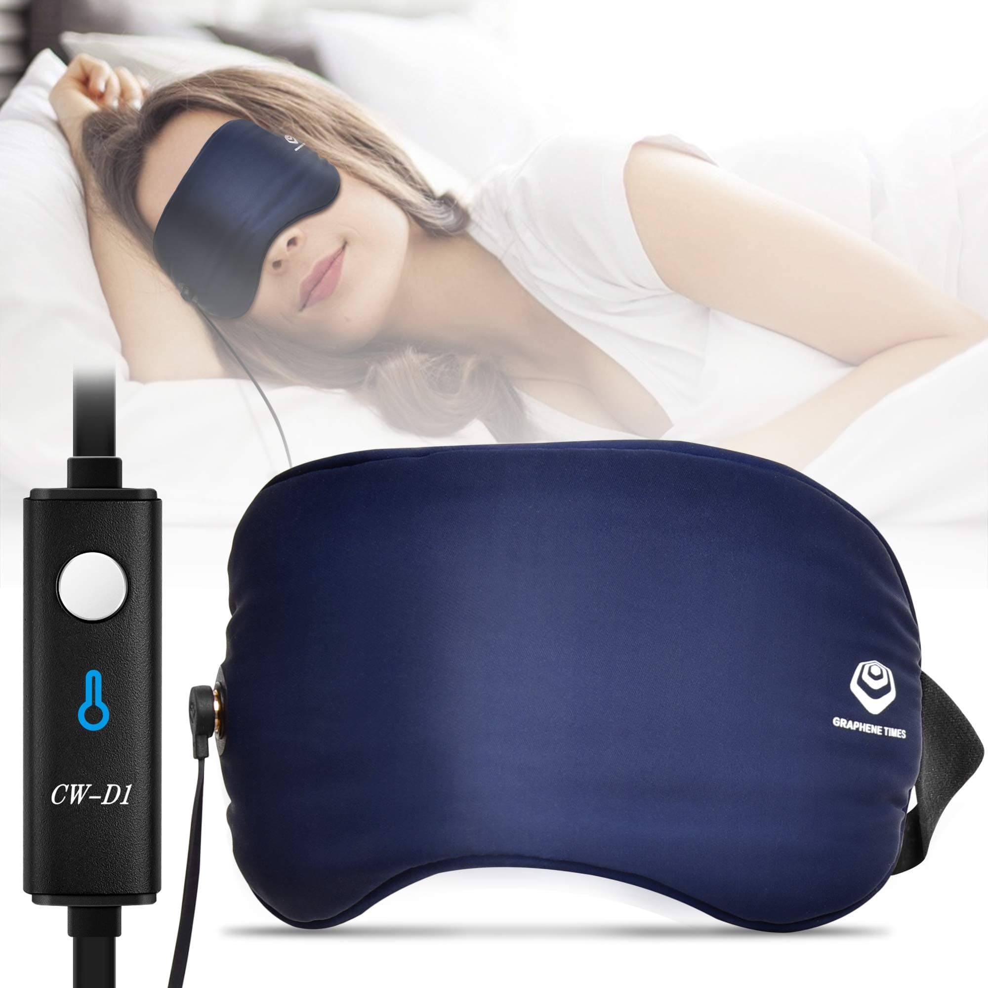 Heated Eye Mask, Eye Mask for Dry Eyes, Blepharitis, Stye, Puffy Eye, Pink Eye, MGD, 100% Silk Sleep Eye Mask, Adjustable Temp, USB Port, Heated Eye Mask for Dry Eyes Electric, Warm Compress for Eyes